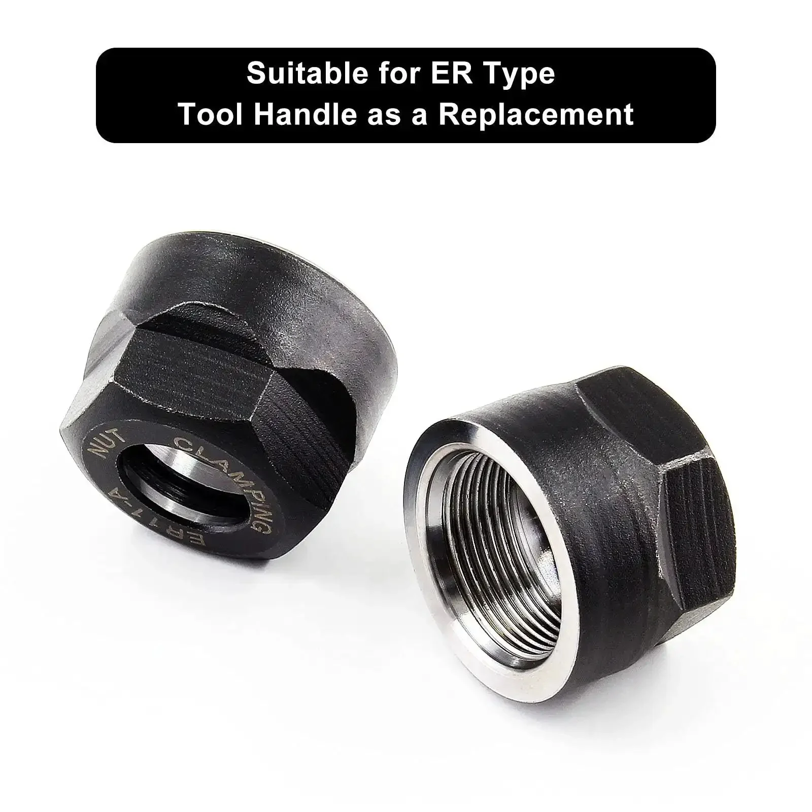Four Pack ER11-A Collet Nut M14 Clamping Nuts For CNC Milling Chuck Holder Lathe Tough-As-Nails Cast Steel With Strong Clamping Force Precision CNC Tooling For Milling And Turning Projects - Image 4