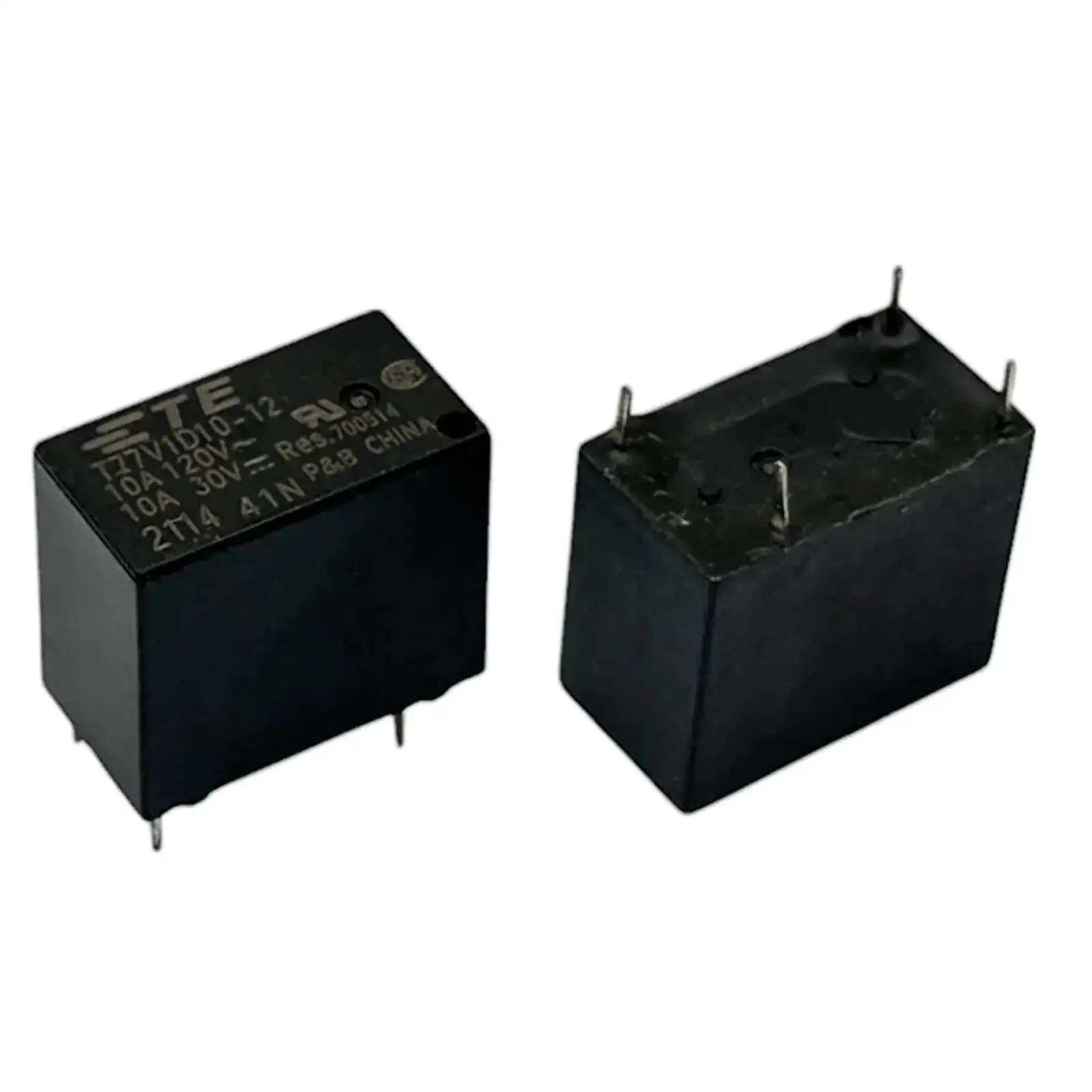 Four Pack General Purpose Relay Set 12V DC 10A SPST 4 Pin High Power Relay For DIY Projects Automotive And Home Automation TE Connectivity Compatible Durable 4 Pin Construction - Image 6