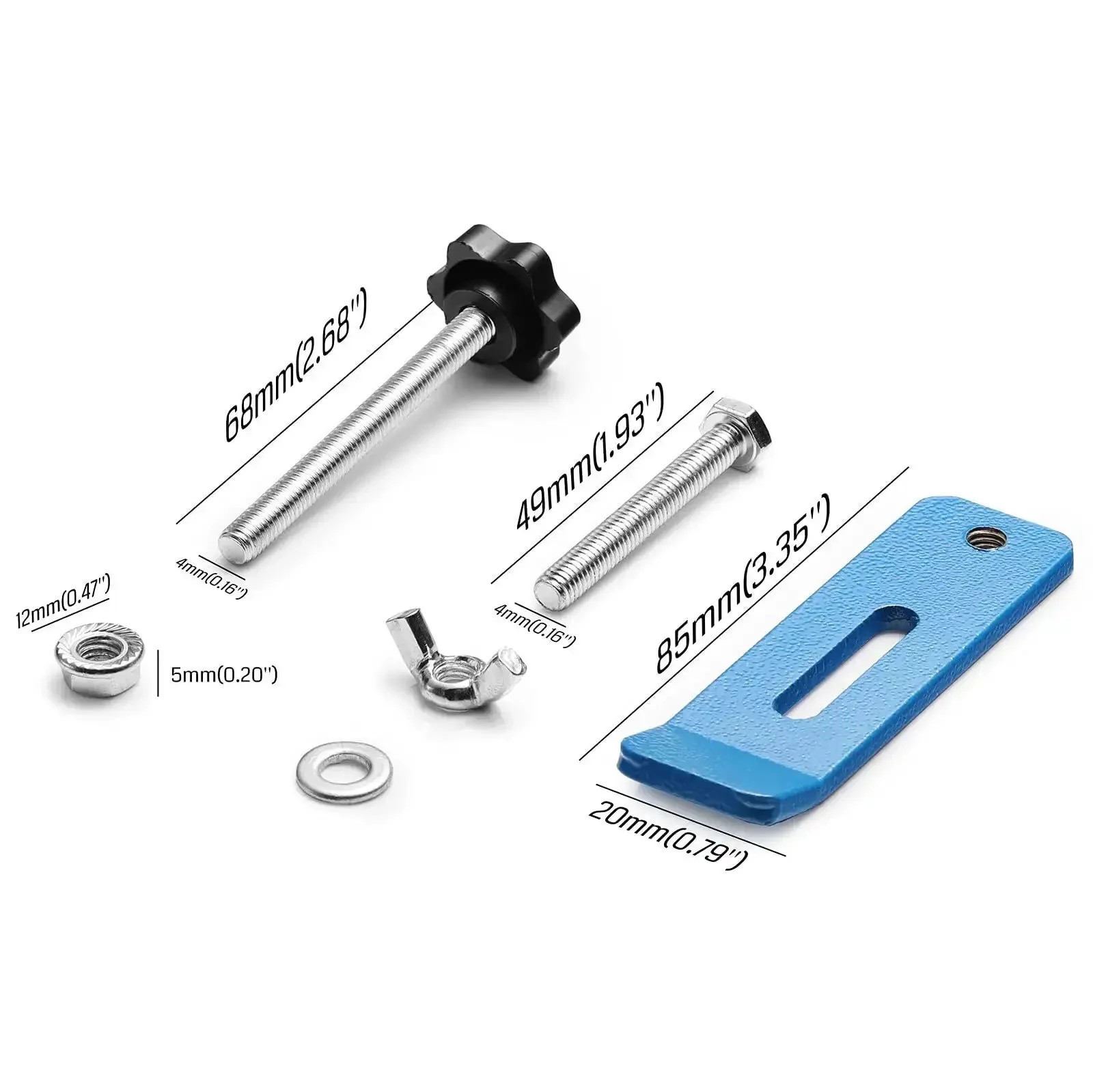 Four Pack Hold Down Clamp Kit For CNC Routers, Built Tough For Woodworking And Metalworking, Grips Like A Boss, Precisely Sized 3.35 In L By 0.80 In W By 2.70 In H, Compatible With 4040 Pro Max Reno, 3030 ProVer Max, PROVerXL 4030 V2 And 6050 Plus - Image 2