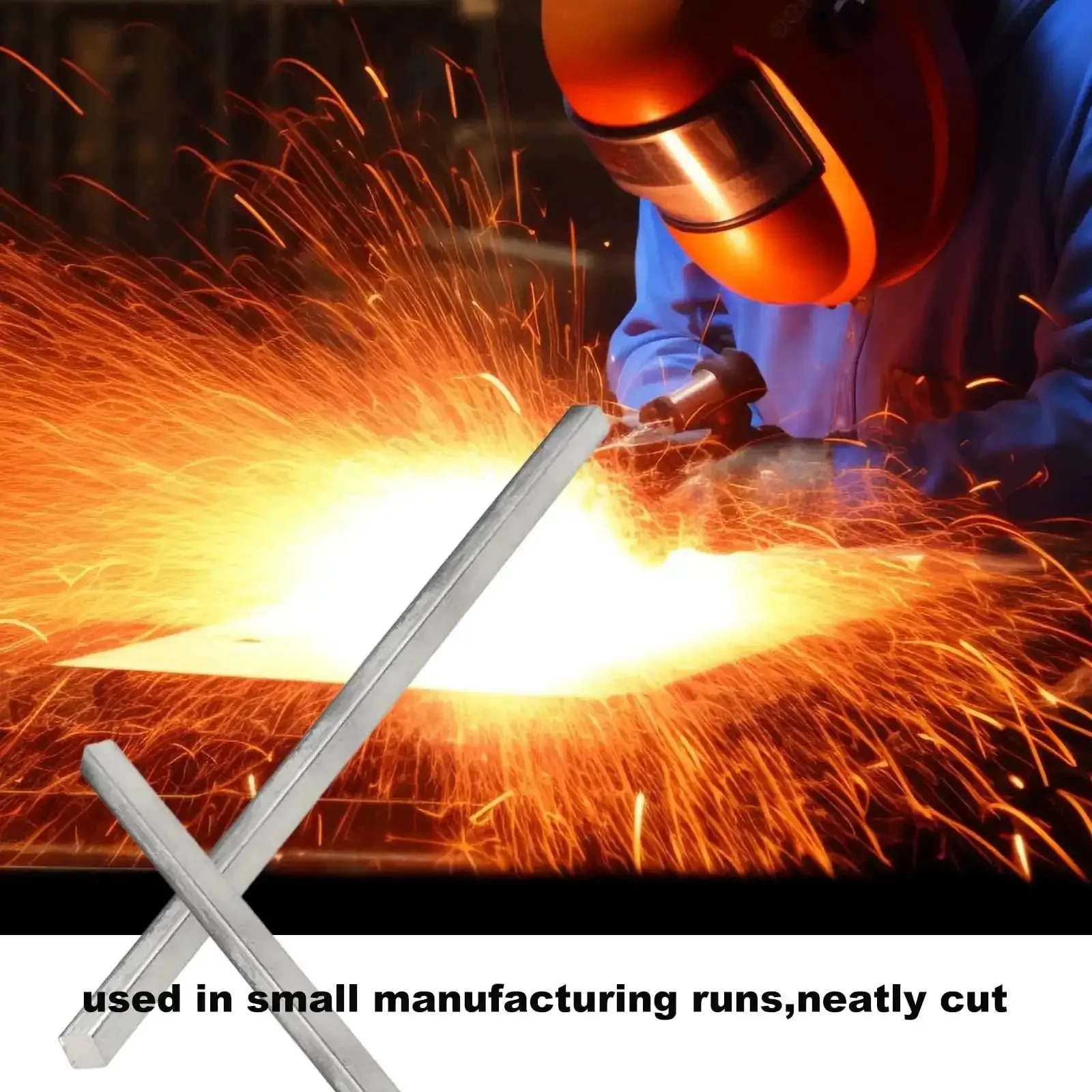 Four Pack One Quarter Inch Square Stainless Steel Key Stock Bar Stock Twelve Inch Cold Drawn Plain Finish For Cutting And Welding DIY Projects Great For Metalworking Shops And Home Hobbyists Who Need Quick Cutting And Weldable Steel Bar Stock - Image 4