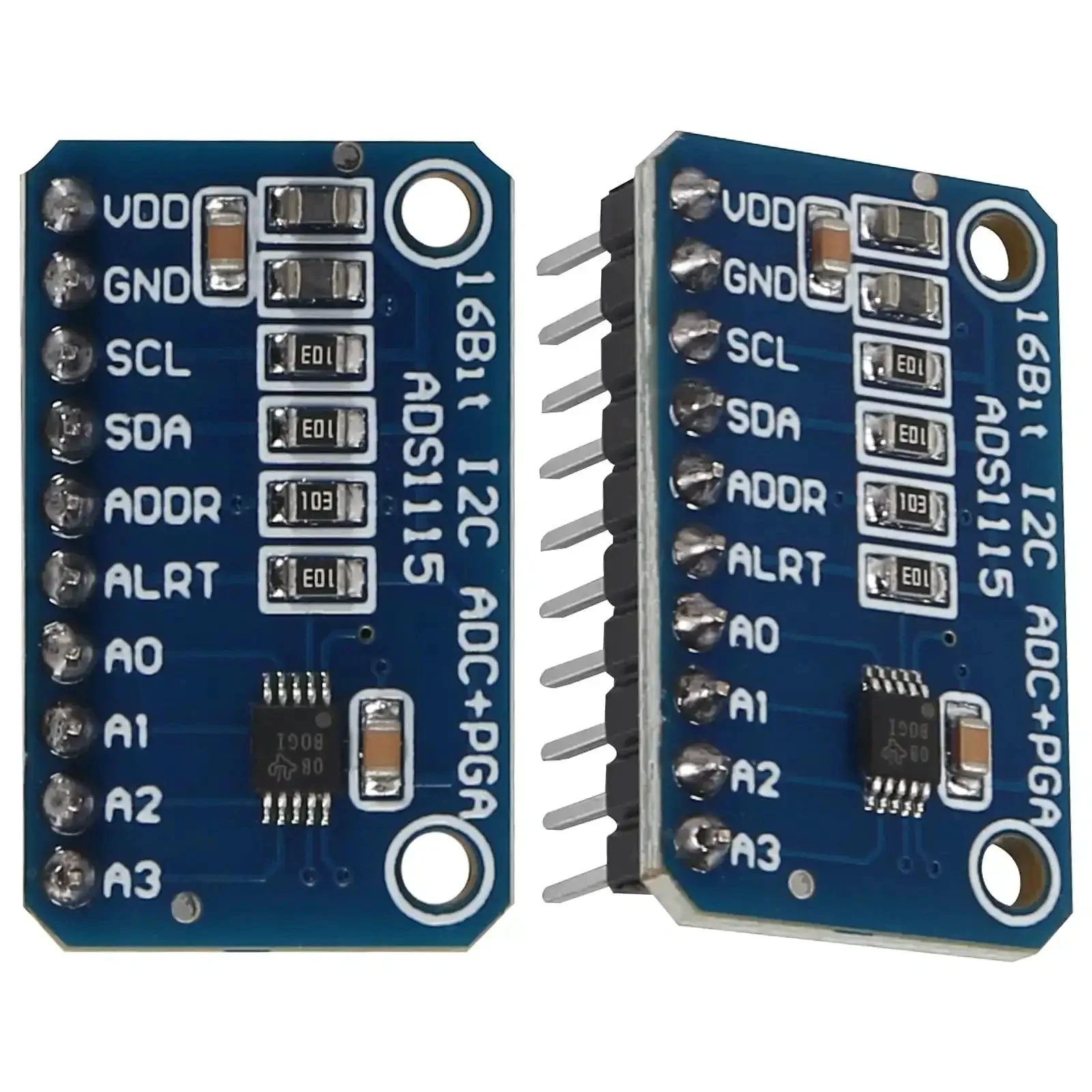 Four Pack Pre-Soldered I2C 16-Bit ADC Module With Four Channels And Programmable Gain Amplifier, Pro-Grade High-Precision Analog To Digital Converter Board For Raspberry Pi, Plug And Play Sensor Readout Kit - Image 5