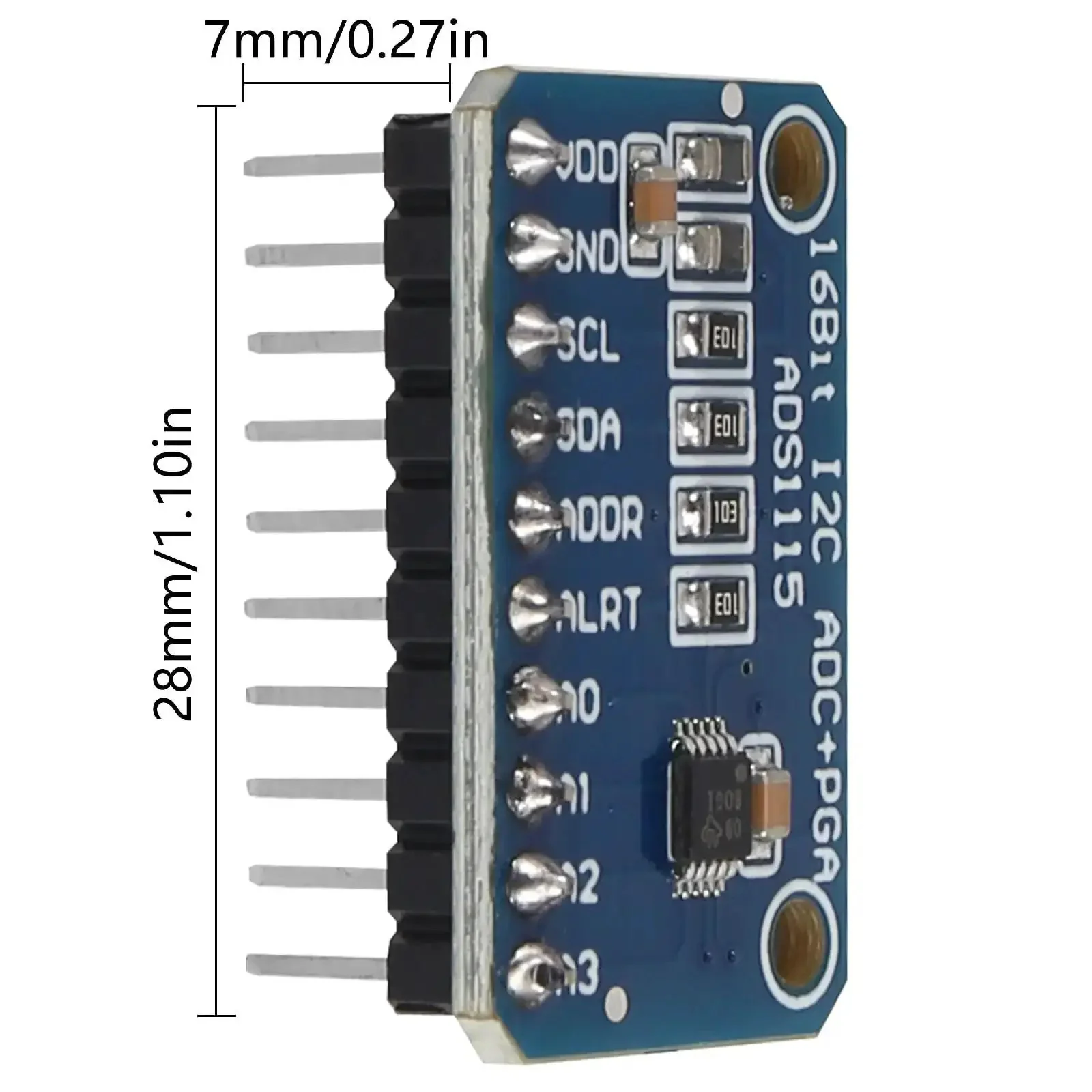 Four Pack Pre-Soldered I2C 16-Bit ADC Module With Four Channels And Programmable Gain Amplifier, Pro-Grade High-Precision Analog To Digital Converter Board For Raspberry Pi, Plug And Play Sensor Readout Kit - Image 8