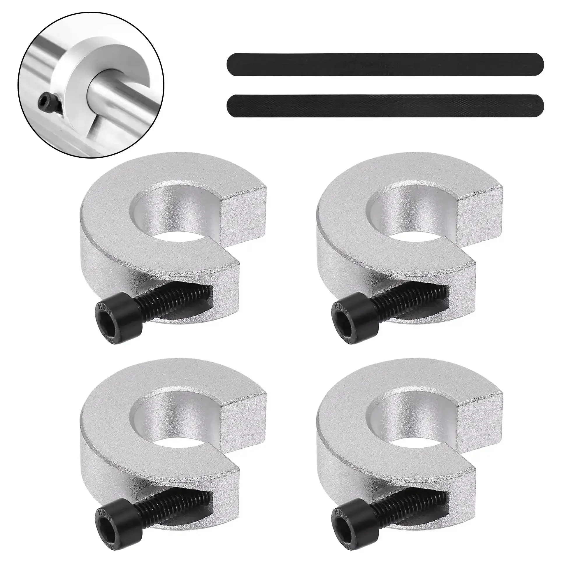 Four Pack SBR16 16mm Linear Rail Stop Collars Aluminum Alloy Shaft Limit Fixers For CNC Machines And DIY Motion Shaft Guides Anti Collision Block Stoppers 4 Pc Set
