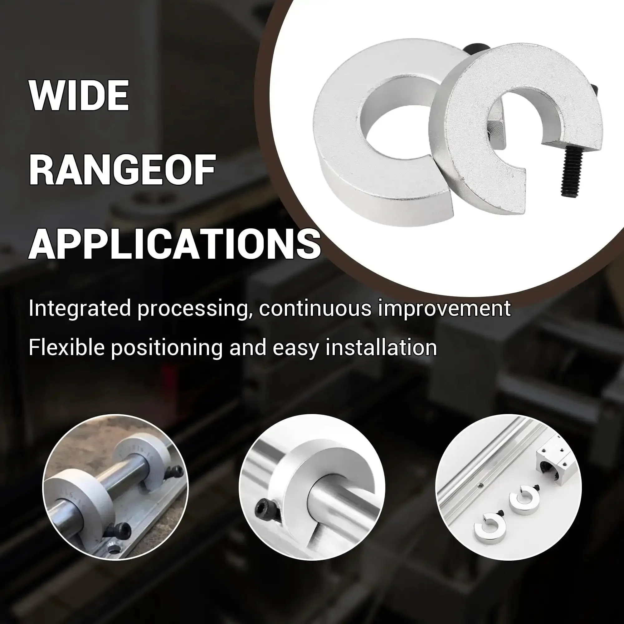 Four Pack SBR16 16mm Linear Rail Stop Collars Aluminum Alloy Shaft Limit Fixers For CNC Machines And DIY Motion Shaft Guides Anti Collision Block Stoppers 4 Pc Set - Image 5