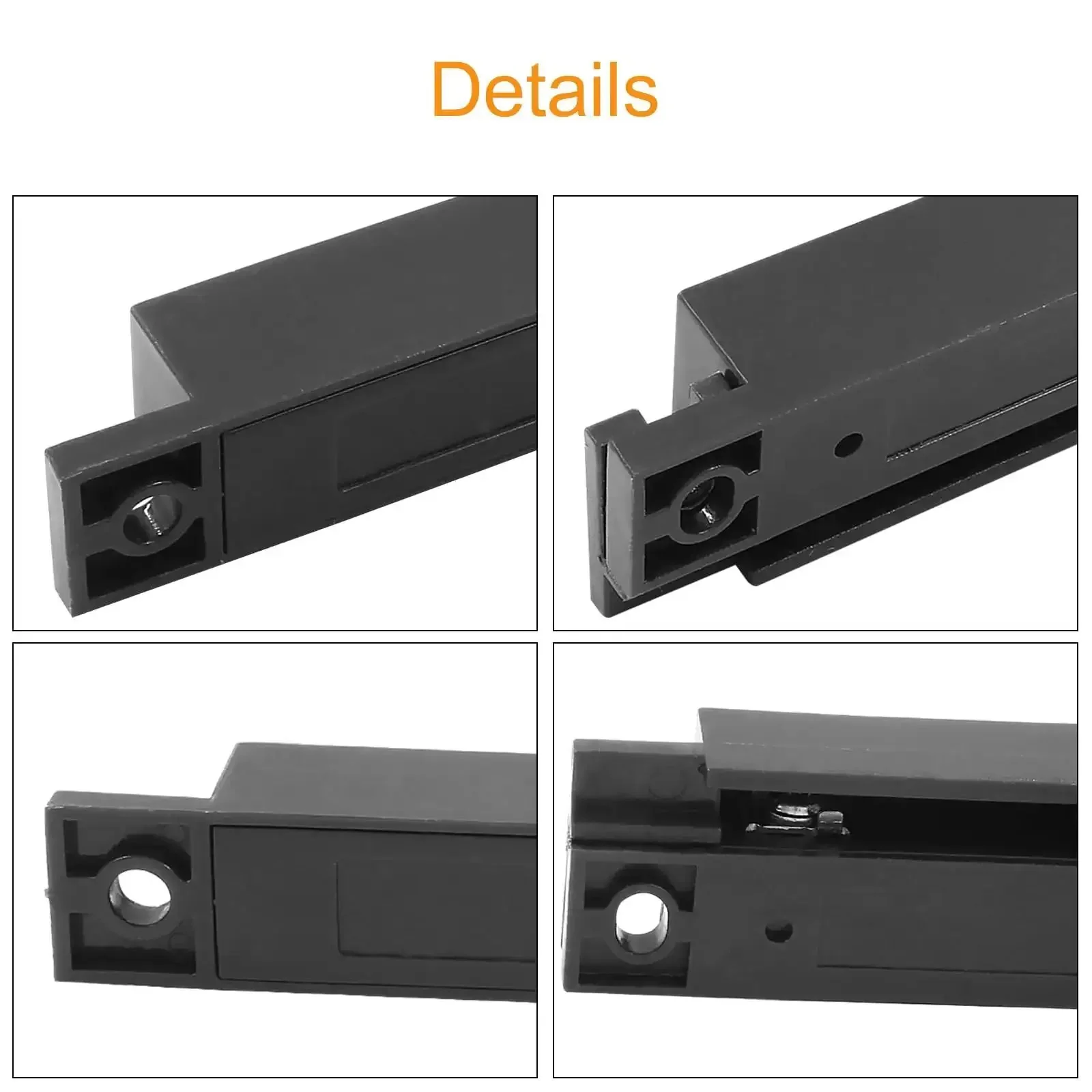 Four Piece Brown Wired Magnetic Reed Switch Surface Mounted NC Sensor Alarm For Windows Cabinets And Wooden Doors With Screws Ideal For Home Security Frames And Furniture - Image 4
