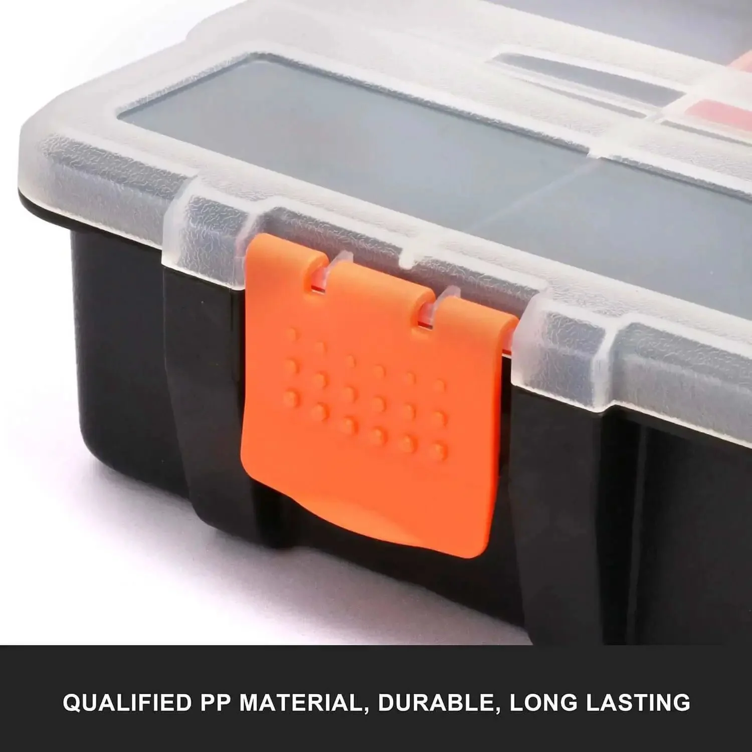 Four Piece Hardware And Parts Organizer Set For Toolbox Storage Ready To Roll With Versatile Small Parts Compartments Durable Multi Size Organizer Boxes For Home Garage And Workshop - Image 5
