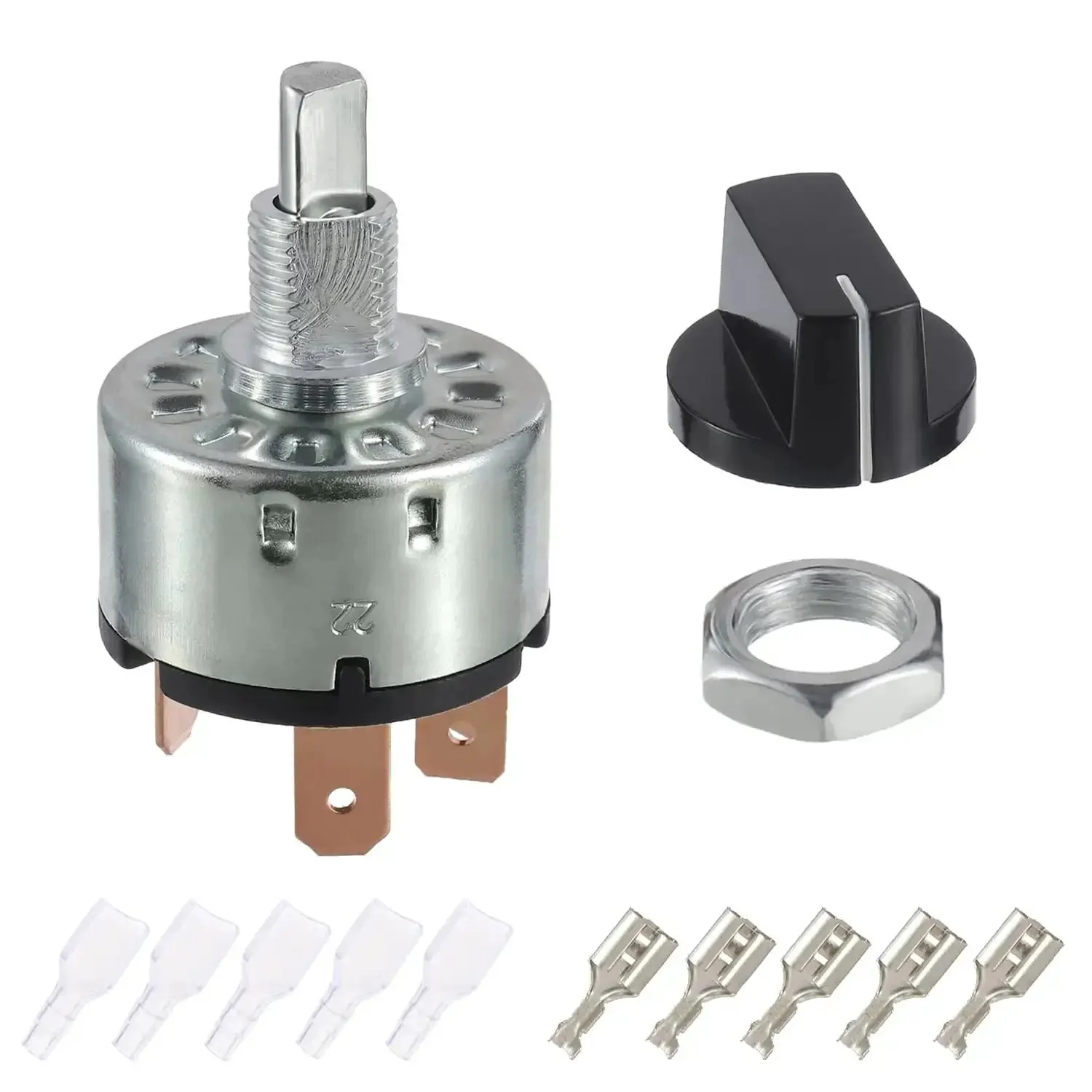 Four Position Three Speed Rotary Switch With Knob And Terminals For Fan Or Heater Control 12A 250V 16A 125V Built To Last Workhorse Electrical Switch For Durable Performance
