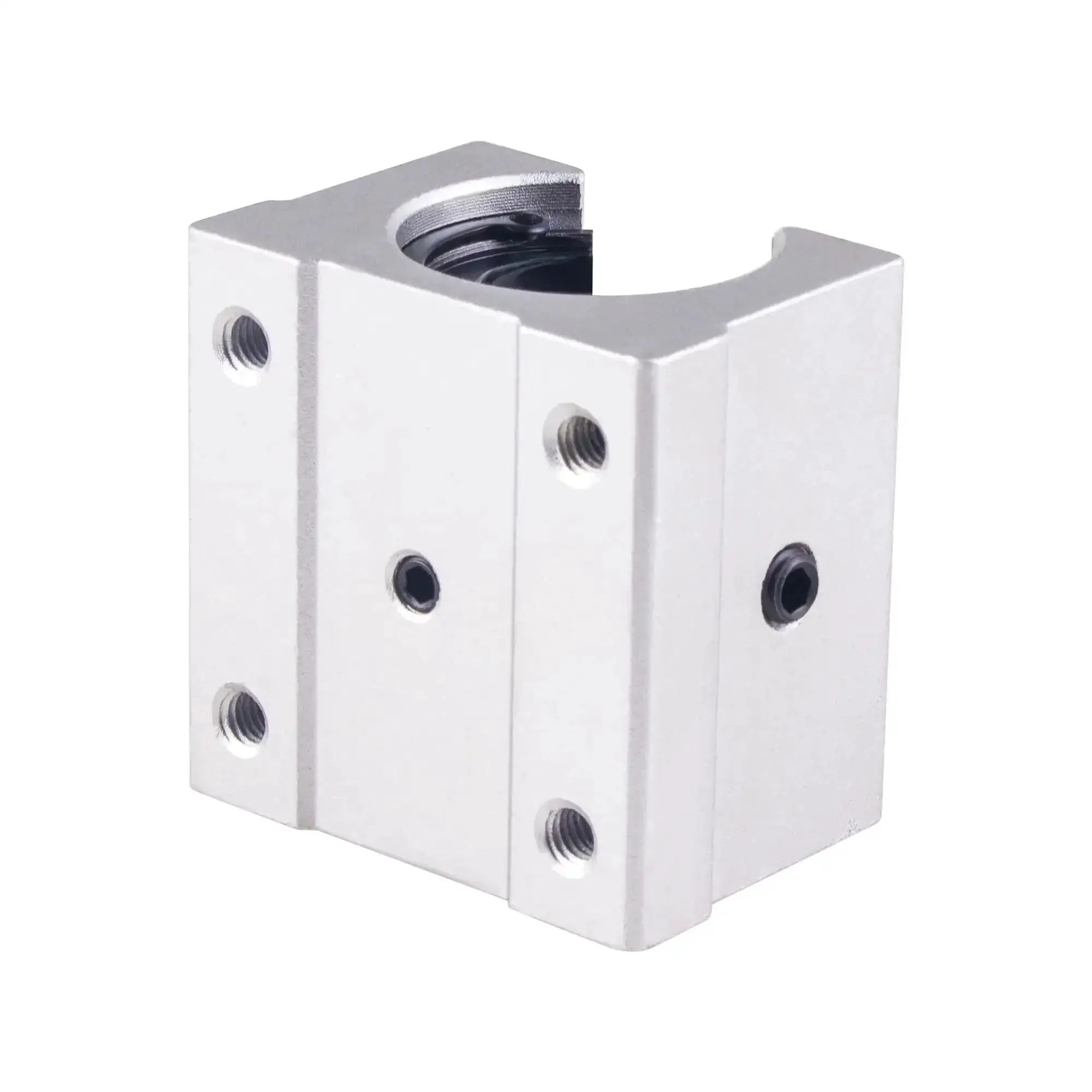 Four SBR12UU Linear Ball Bearing Slide Blocks For SBR12 Rails 12mm Aluminum Heavy Duty Industrial Grade CNC Guide Parts With High Precision Bearings Smooth Sliding Durable For CNC Machines Motion Systems - Image 4