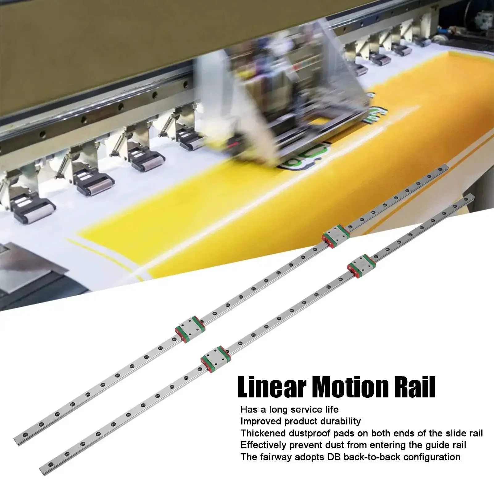 Four Sliders Linear Rail Kit With Dust Proof Pads, Alloy Steel Guide Rail System For CNC Machines, 3D Printers, And DIY Projects, Delivers Ultra Smooth Movement And Reliable, Crisp Precision - Image 9
