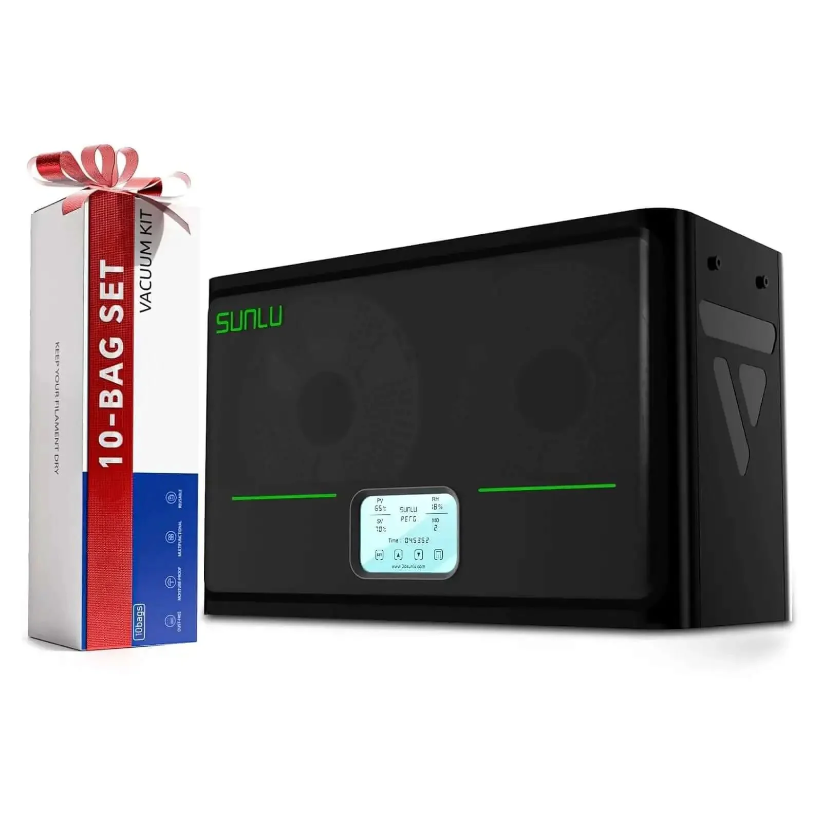 Four-Spool Filament Dryer Box S4 For 3D Printers With Rapid Heating, Auto Humidity Control, And Upgraded Triple-Fan System, Fits PLA PETG ABS TPU PA And More, Eight Filament Holes For Simultaneous Drying