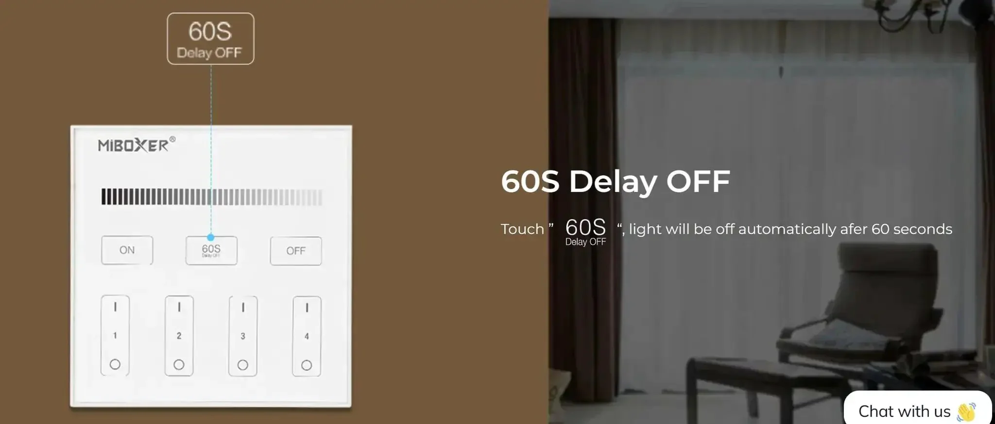 Four Zone Wireless Panel Remote Battery Powered No Wiring Setup With Magnetic Holder Outdoor Mount No Fuss Easy 2 4G RF Control Brightness Adjustable For FUT035W Plus MiLight Series - Image 4