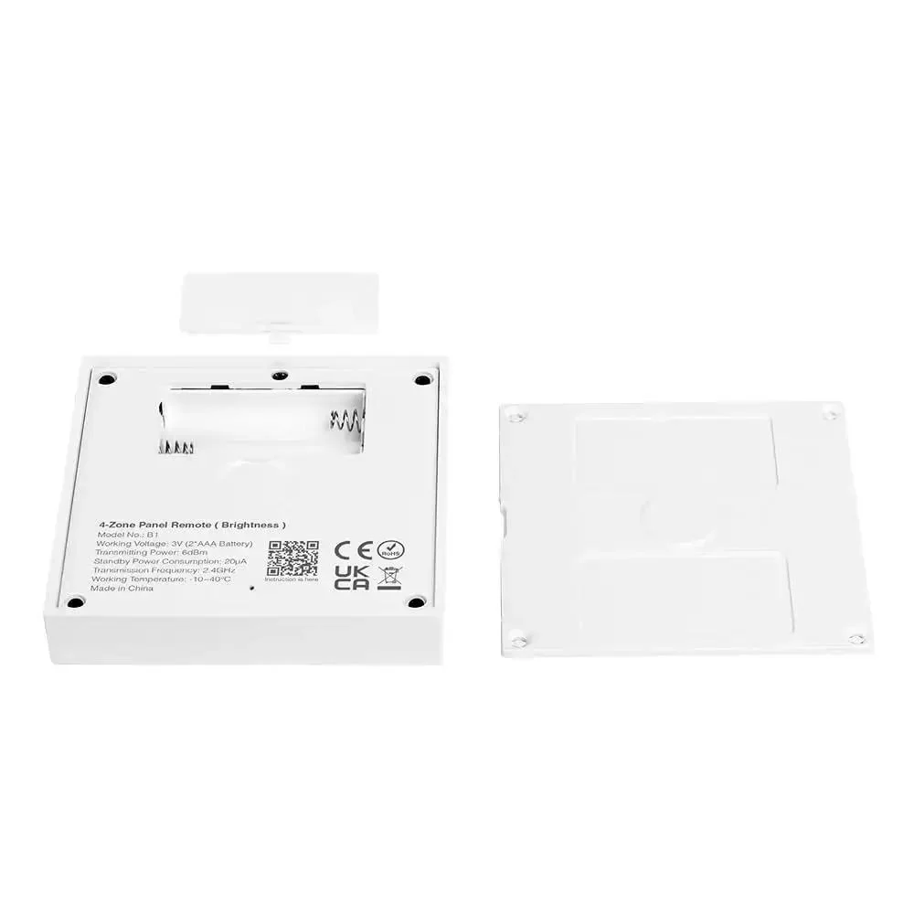 Four Zone Wireless Panel Remote Battery Powered No Wiring Setup With Magnetic Holder Outdoor Mount No Fuss Easy 2 4G RF Control Brightness Adjustable For FUT035W Plus MiLight Series - Image 6