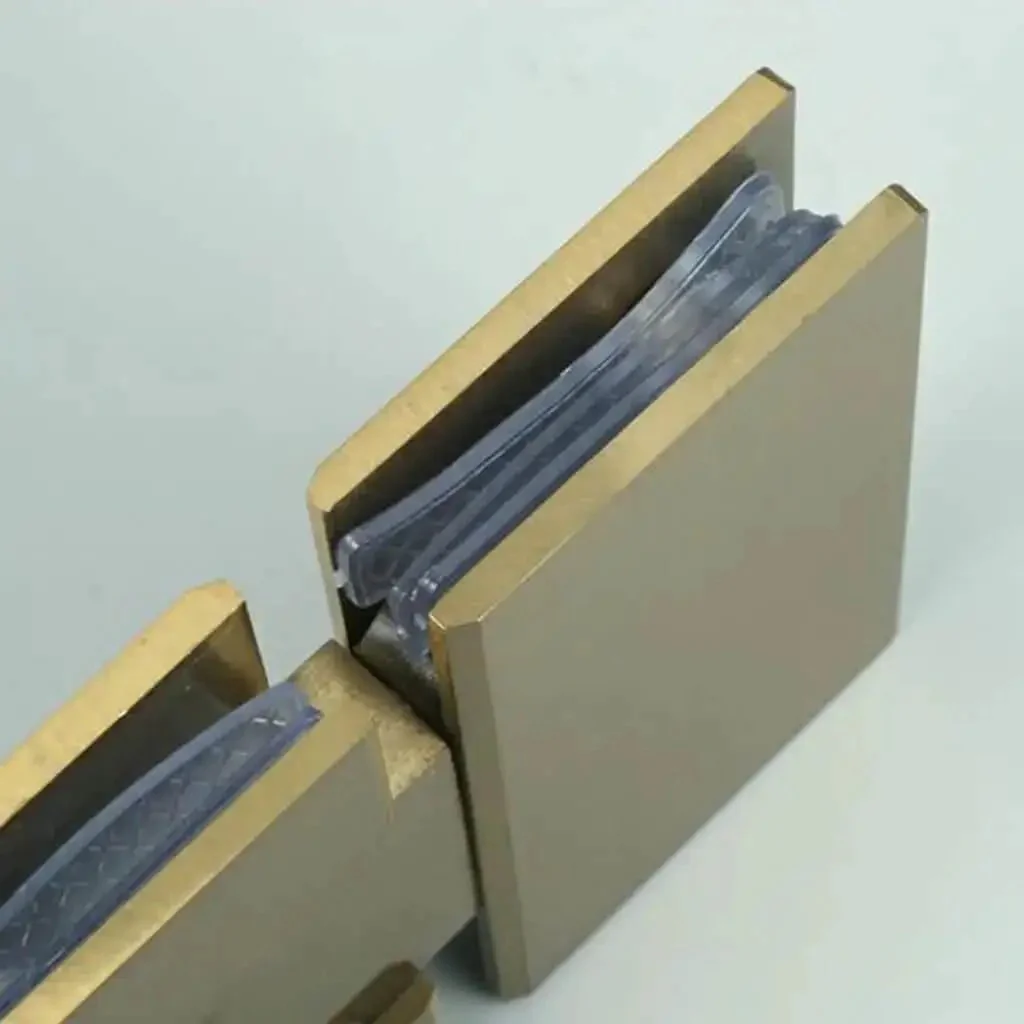 Frameless Glass Shower Door Hinge With 180 Degree Swing Brushed Stainless Steel Wall Mounted Bathroom Hardware Heavy Duty Build No Fuss Install Durable Sleek Modern Look For Your Shower Enclosure - Image 2