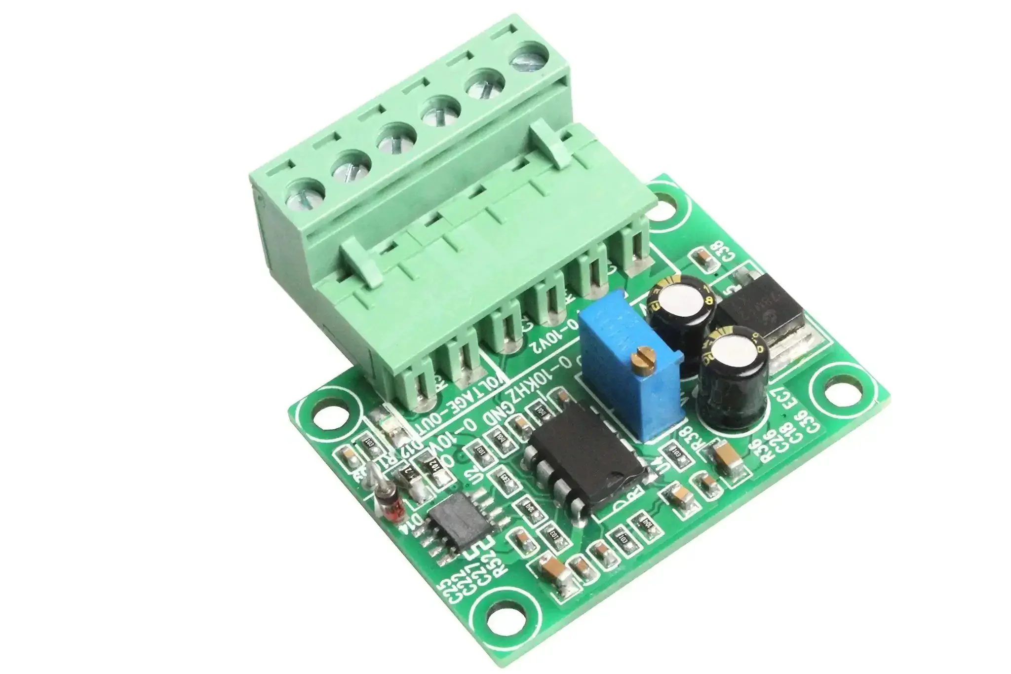 Frequency To Voltage Converter Module For PLCs And Inverters With 0 Hz To 10 kHz Range, DIY Friendly Analog Output Of 0 To 10 V Or 0 To 5 V, Supports 5V 12V 24V Input, Digital To Analog Conversion For Motion Control And Inverter Interface