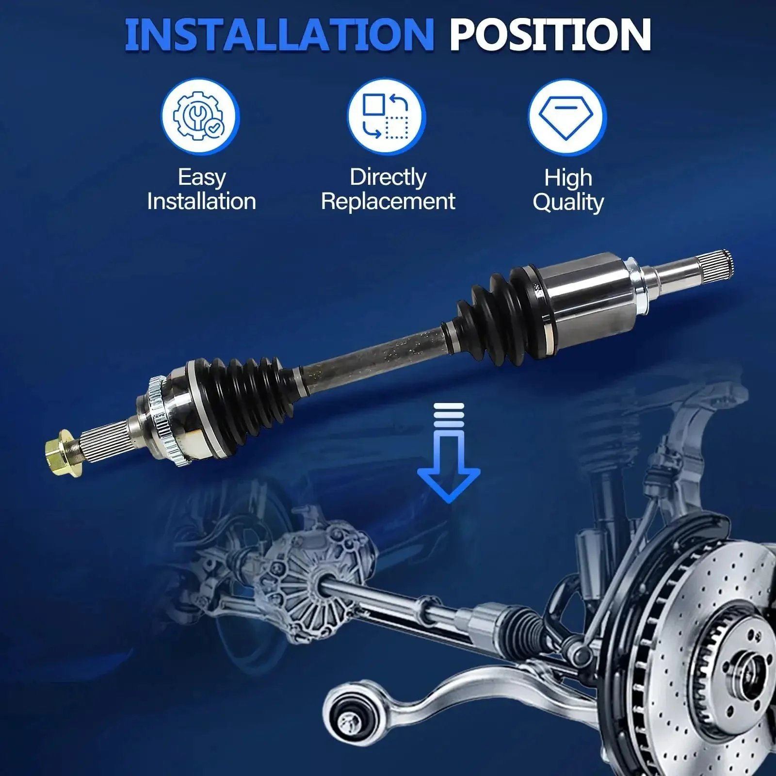 Front CV Axle Assembly Kit For Hyundai Sonata 2015 2016 2017 2018 2019 And Kia Optima 2016 2020 Left And Right CV Axle Shaft Joint Replacement To Keep Your Ride Smooth - Image 6