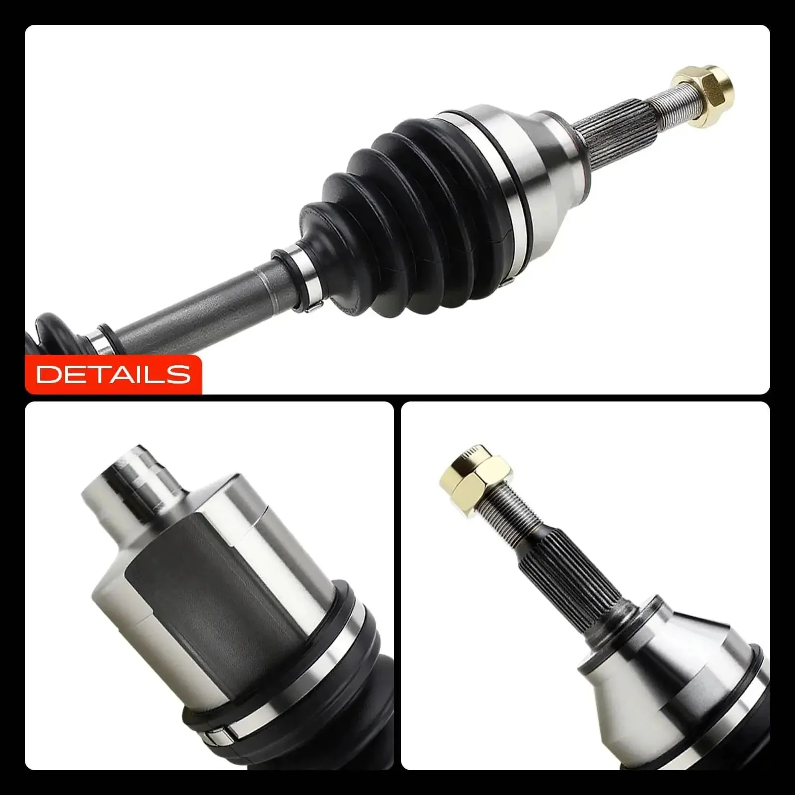 Front CV Axle Shaft Assembly For Chevy Cobalt 2005 2010 HHR 2006 2011 Pontiac G5 2007 2010 Pursuit 2005 2006 Saturn Ion Driver And Passenger Side 2 Piece Set Replace 10359410 - Image 3