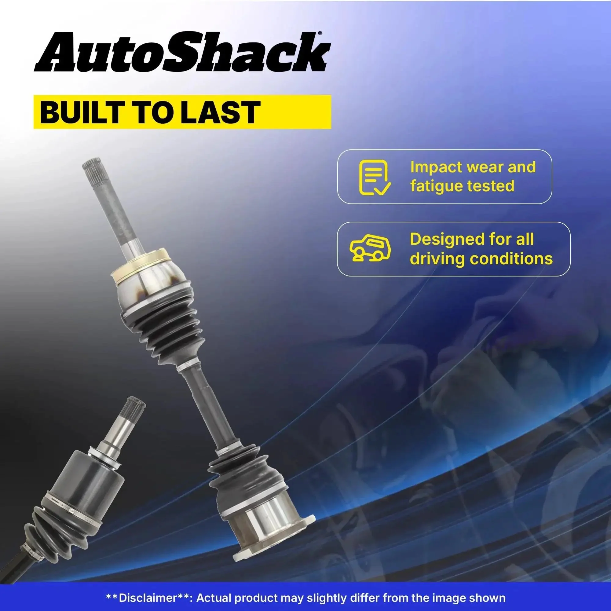 Front CV Axle Shafts Left And Right Replacement For 2007 2010 Honda Odyssey And 2006 2014 Honda Ridgeline Two Piece Beefed Up Durable Axles For Smooth Torque Transfer And Long Lasting Performance - Image 4