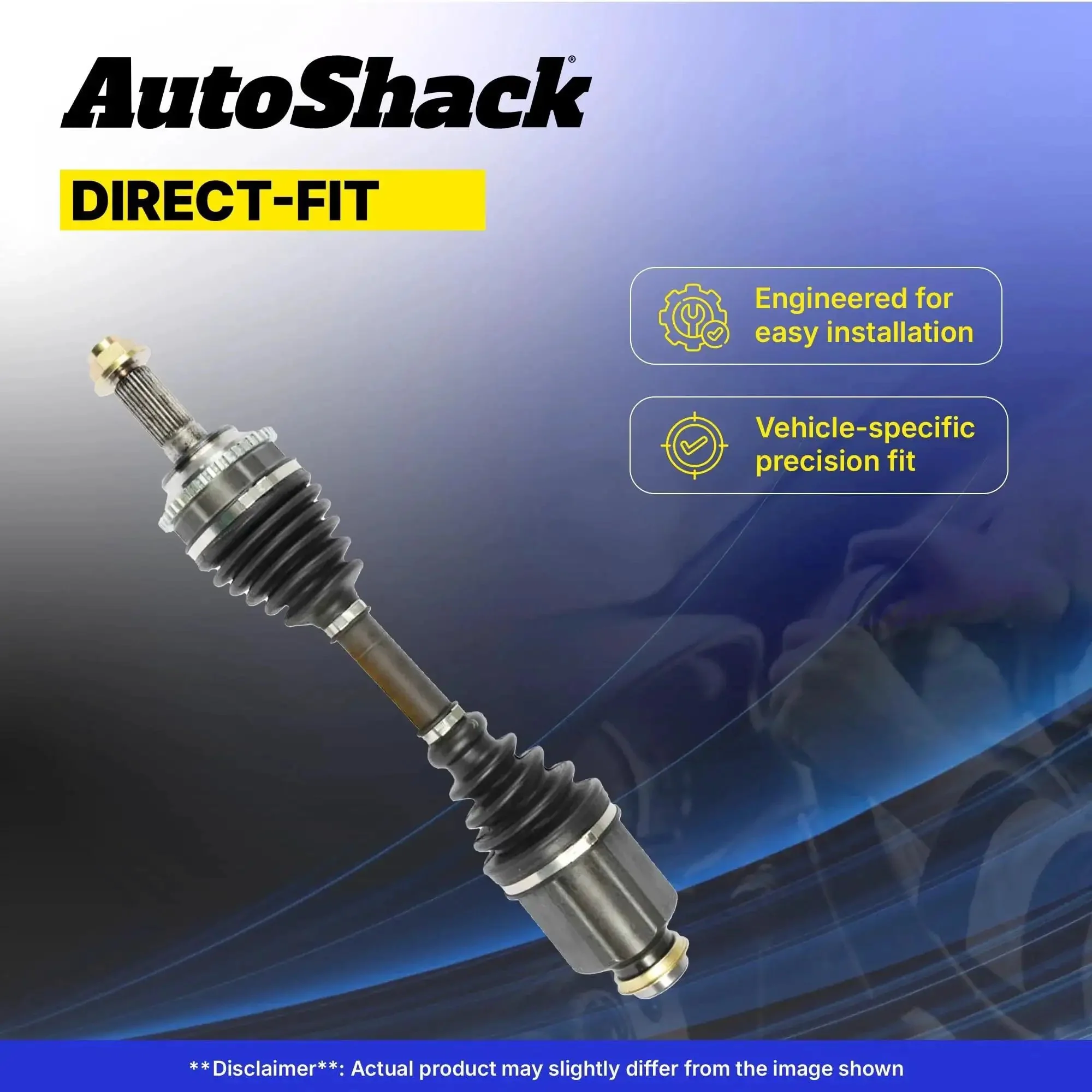 Front CV Axle Shafts Left And Right Replacement For 2007 2010 Honda Odyssey And 2006 2014 Honda Ridgeline Two Piece Beefed Up Durable Axles For Smooth Torque Transfer And Long Lasting Performance - Image 5