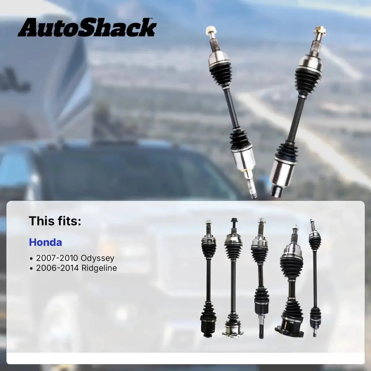 Front CV Axle Shafts Left And Right Replacement For 2007 2010 Honda Odyssey And 2006 2014 Honda Ridgeline Two Piece Beefed Up Durable Axles For Smooth Torque Transfer And Long Lasting Performance - Image 7