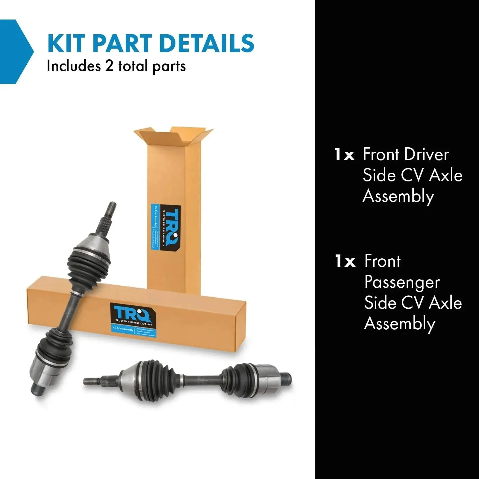 Front Driver And Passenger Side CV Axle Assembly Two Piece Set For 4x4 Ram 1500 2012-2018 And 2019-2021 Classic 4WD Models With Five Lug Pattern Direct Fit Replacement For Reliable Performance And Long Life - Image 9