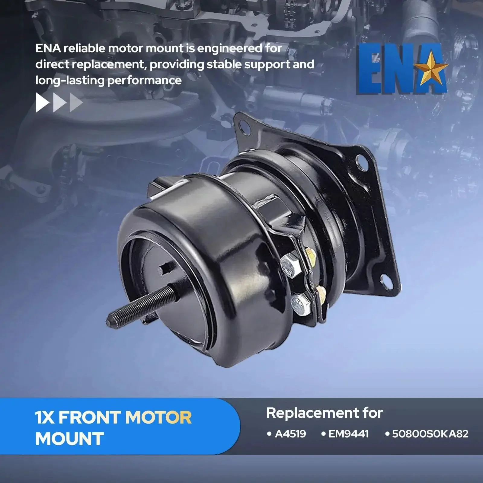 Front Engine Motor Mount For Honda Odyssey Pilot Ridgeline And Acura MDX 3.5L V6 MFI MPI Replacement A4519 EM9441 Rock Solid Vibration Dampening Mount Kit To Stop Engine Shake And Protect Transmission - Image 5