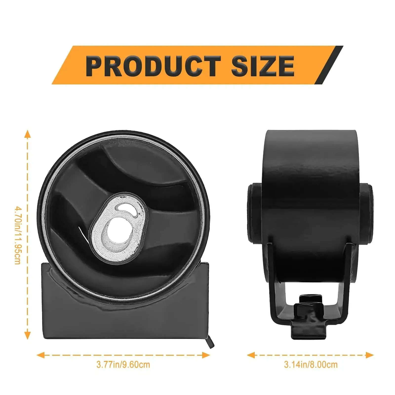 Front Engine Motor Mount For VW Routan 2011 2014 And Chrysler Town And Country 2011 2016 Grand Caravan 2011 2019 Ram Cargo Van 2012 2015 Replace OE 5273883AD A5665 EM-4050 For Smoother Ride With Strong Shock Absorption - Image 6