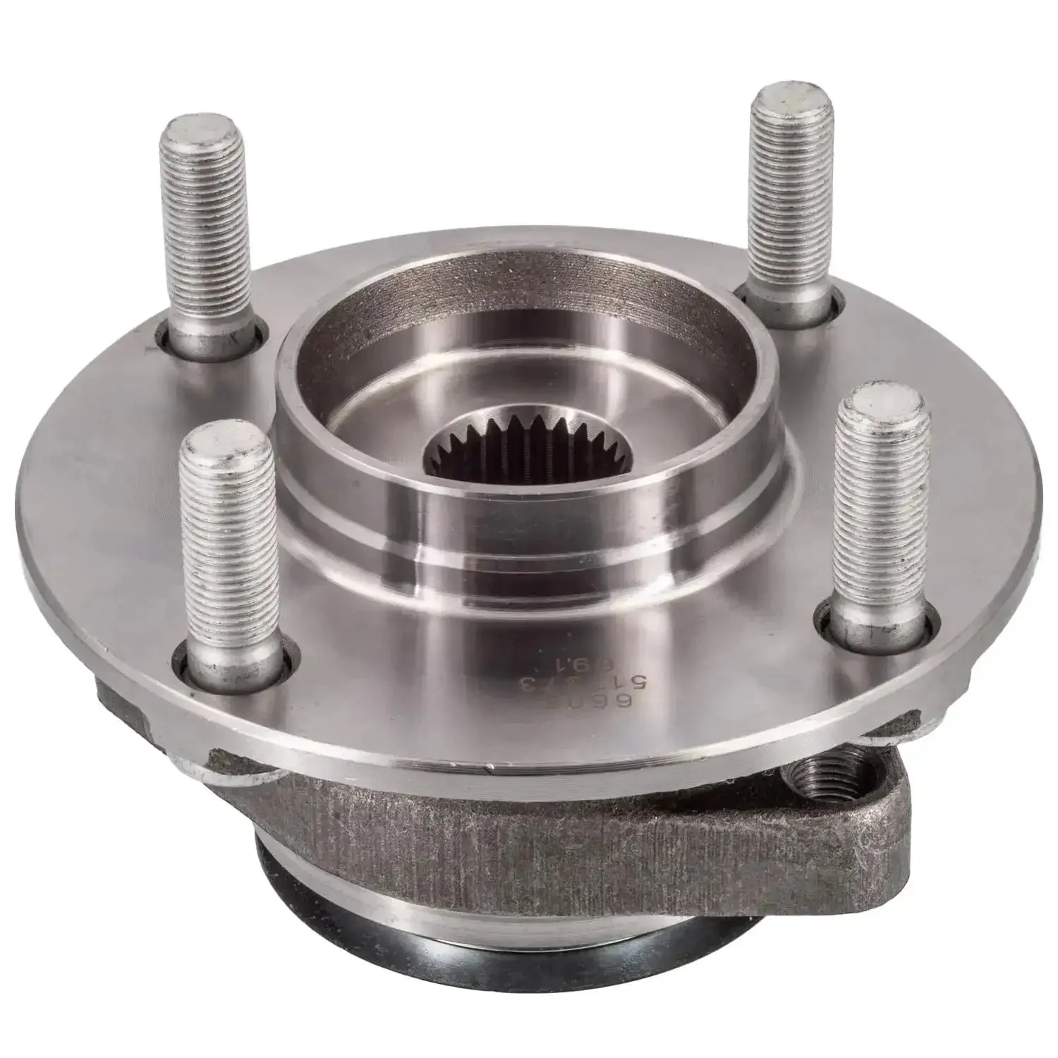 Front Hub Bearing Assembly For 2007 To 2012 Nissan Versa 4 Lug Without ABS Bolt On Direct Fit 25 Spline Ball Bearing Driver Or Passenger Side Pre Greased Pre Sealed Unit - Image 5