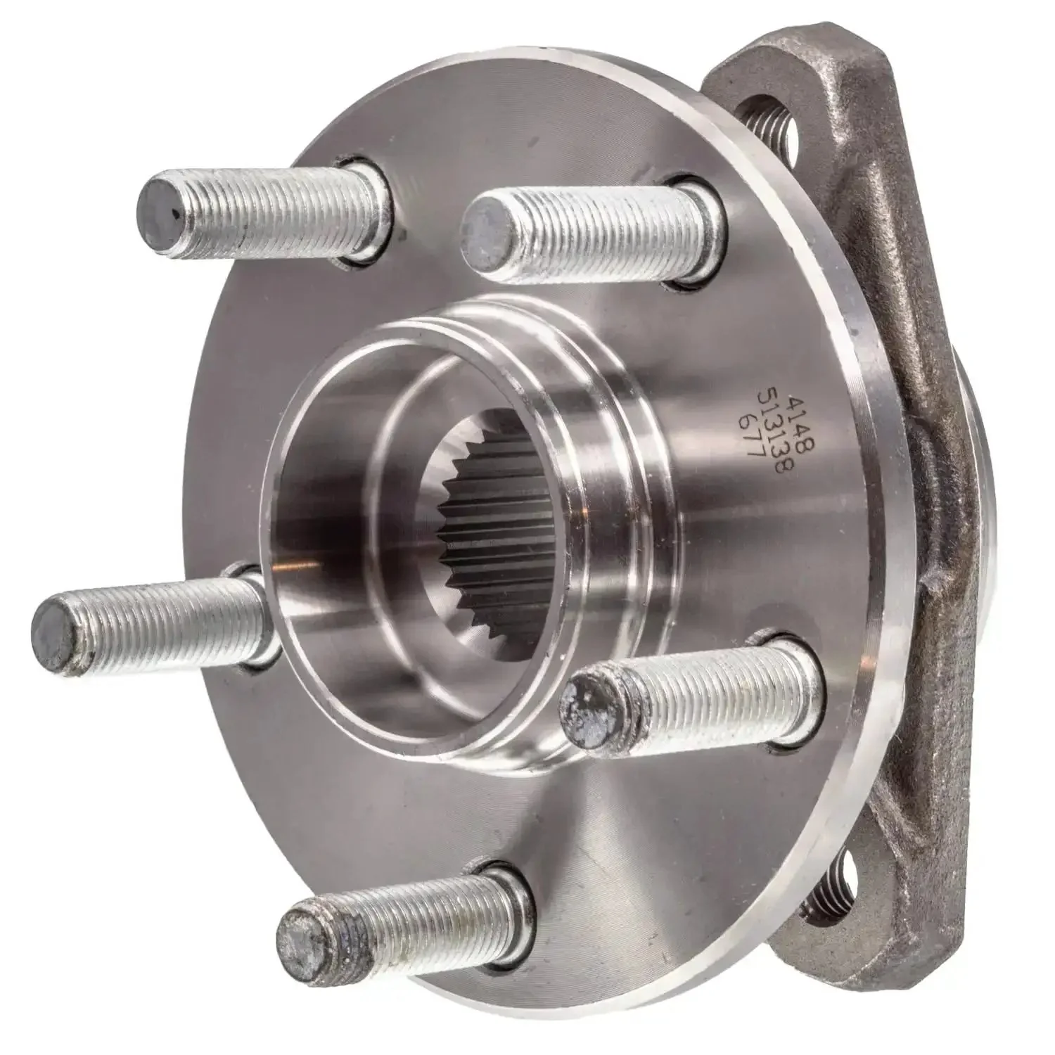 Front Hub Bearing Assembly Without ABS For 1995-2006 Chrysler Sebring, Dodge Stratus, Plymouth Breeze And Cirrus, 5 Lug Bolt On Direct Fit, 26 Spline Ball Bearing OE Style Replacement