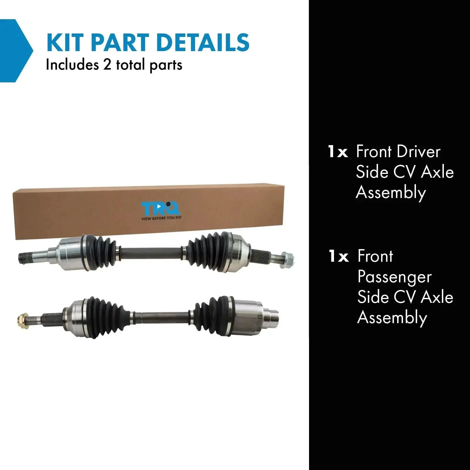 Front Left And Right CV Axle Assembly Set For 11 14 Chrysler 200 2.4L Automatic, 12 14 Dodge Avenger 2.4L Automatic, And 12 19 Journey 2.4L FWD Replacement Kit, 2 Piece Driver And Passenger Side - Image 9