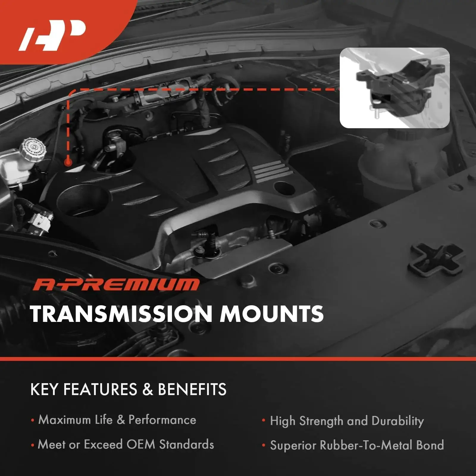 Front Left And Right Engine Mount Kit For Chevy S10 GMC Sonoma Isuzu Hombre 2.2L L4 Engines 1995 1996 1997 1998 1999 2000 2001 2002 2003 Fitment Replacement 8151495430 15967994 - Image 7