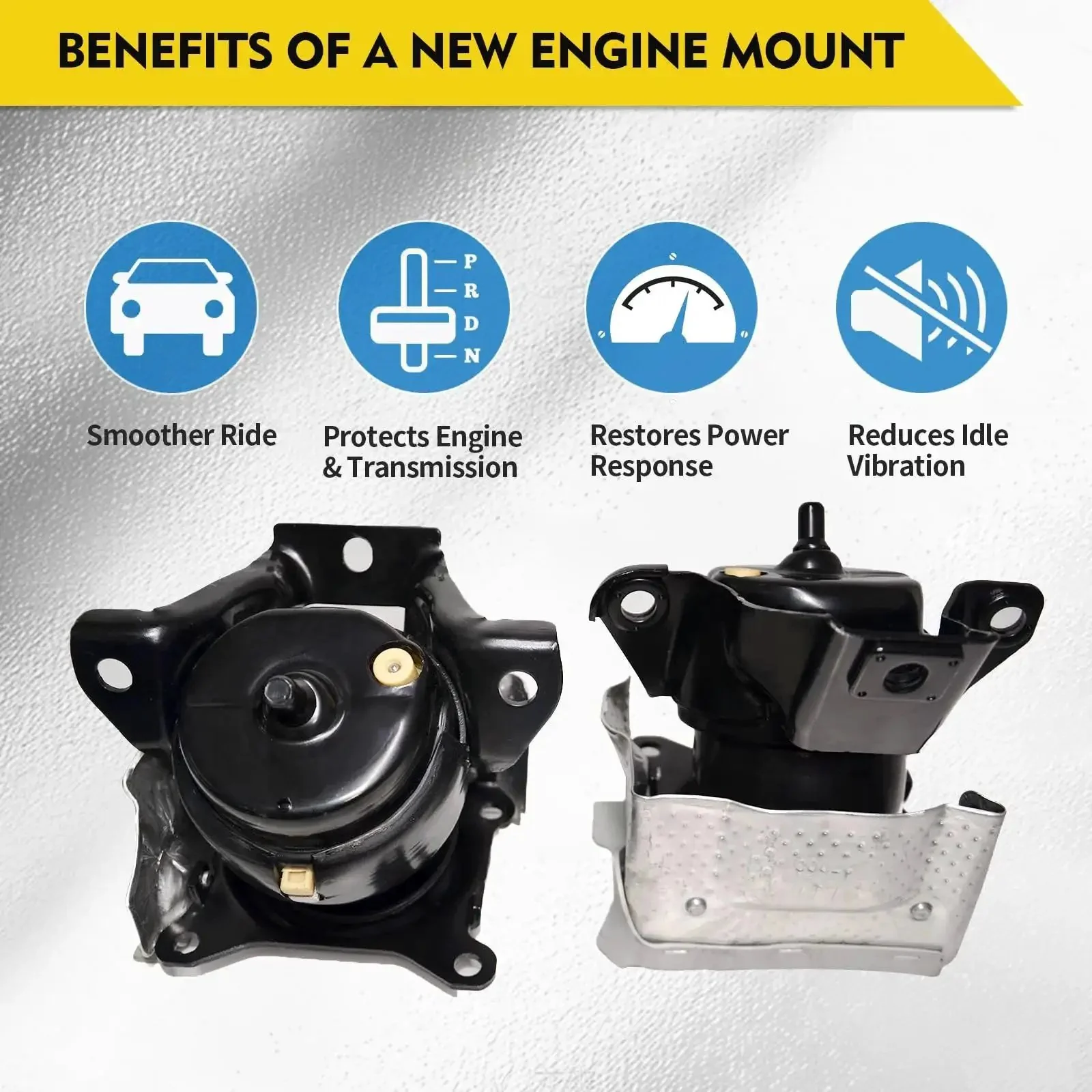 Front Left And Right Engine Mount Set For 2014 2018 Chevrolet Silverado 1500 And GMC Sierra 1500, 2015 2020 Tahoe Suburban Yukon Escalade, Bolt In OEM Replacement 84175583 84175582 Includes One Left And One Right Mount - Image 2