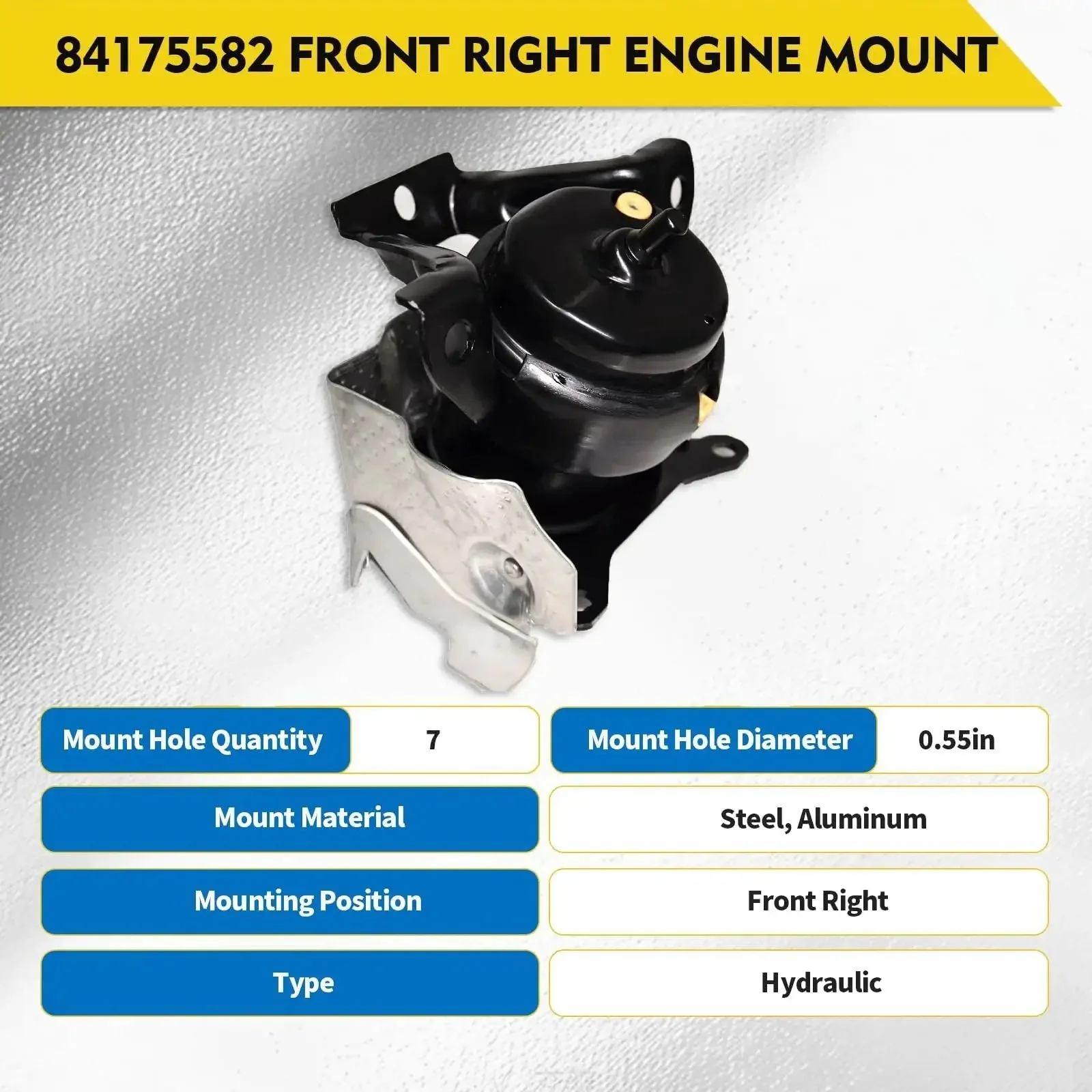 Front Left And Right Engine Mount Set For 2014 2018 Chevrolet Silverado 1500 And GMC Sierra 1500, 2015 2020 Tahoe Suburban Yukon Escalade, Bolt In OEM Replacement 84175583 84175582 Includes One Left And One Right Mount - Image 5