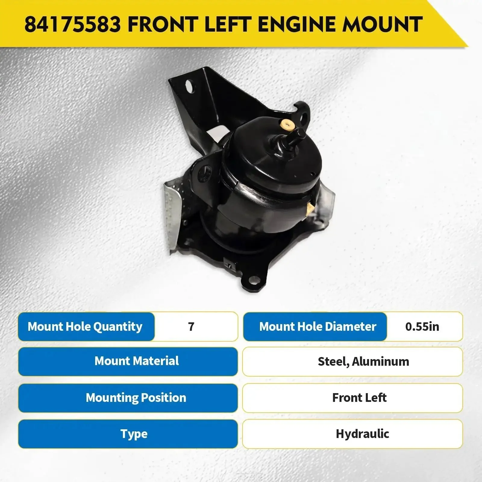 Front Left And Right Engine Mount Set For 2014 2018 Chevrolet Silverado 1500 And GMC Sierra 1500, 2015 2020 Tahoe Suburban Yukon Escalade, Bolt In OEM Replacement 84175583 84175582 Includes One Left And One Right Mount - Image 6
