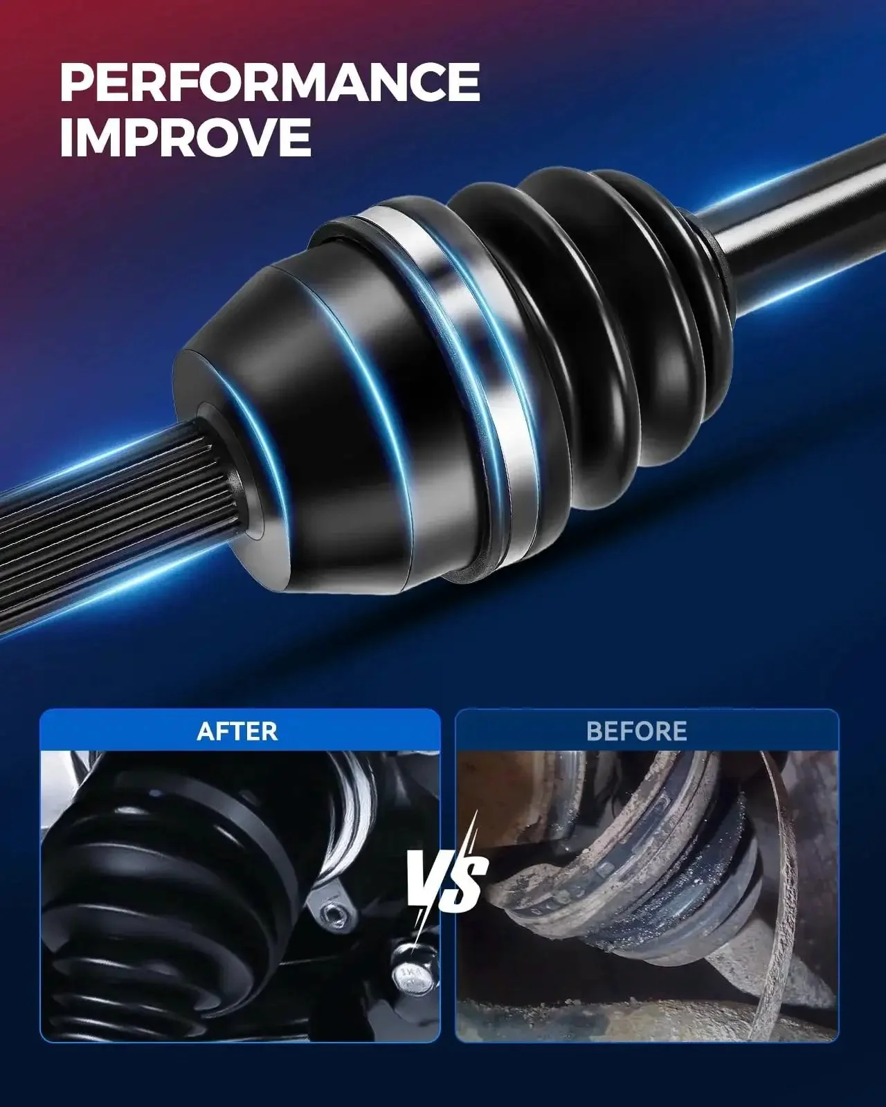 Front Left CV Axle Shaft Assembly For 2015 Through 2019 Hyundai Sonata 2.4L Gas And 2016 Through 2020 Kia Optima 2.4L Gas Two Pack CV Axles With Durable Build And Easy Install - Image 2