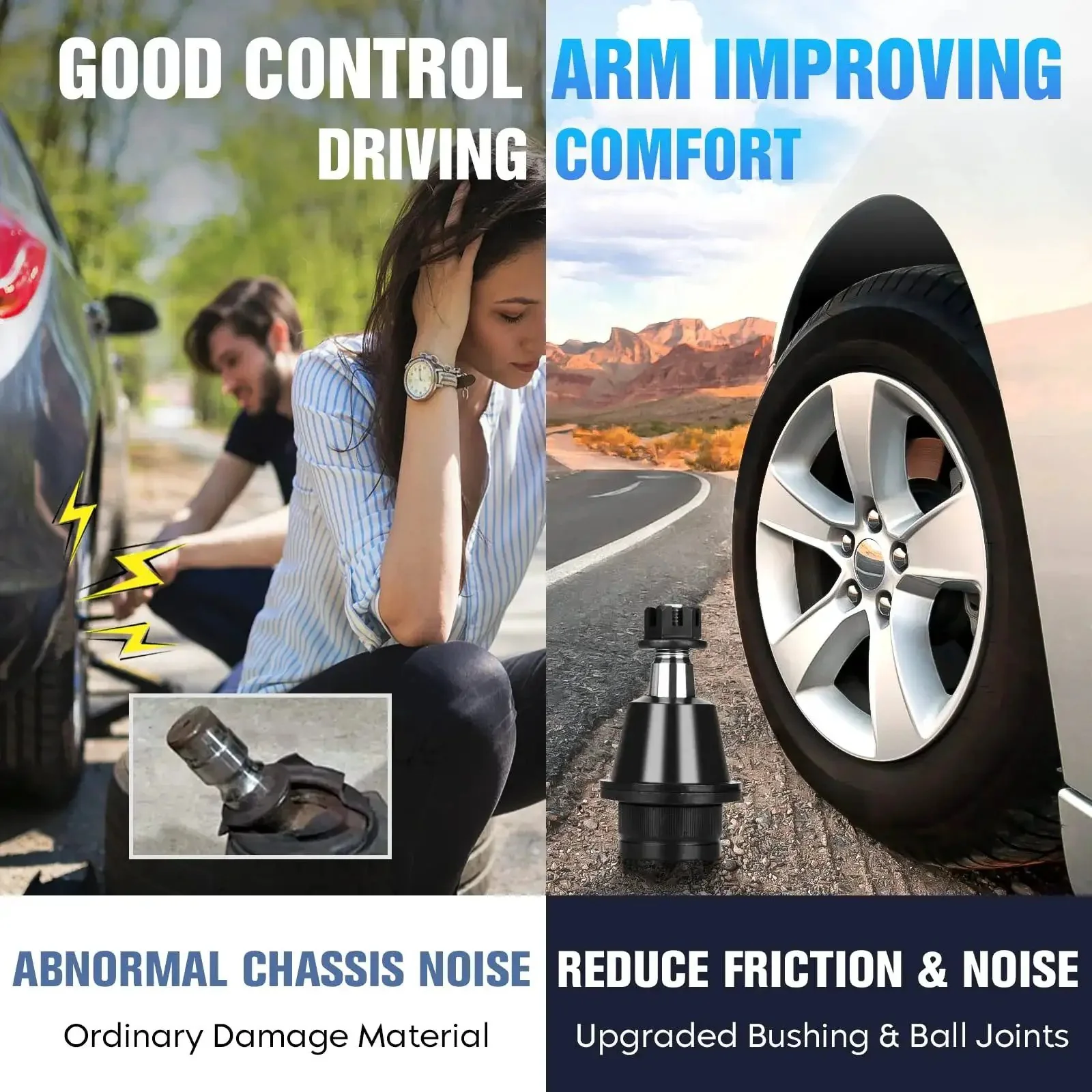 Front Lower Control Arm Kit With Ball Joint For Jeep Compass Patriot 2007-2017 And Dodge Caliber 2007-2012 Two Piece Set Replaces Driver And Passenger Sides Upgrade Your Ride - Image 6