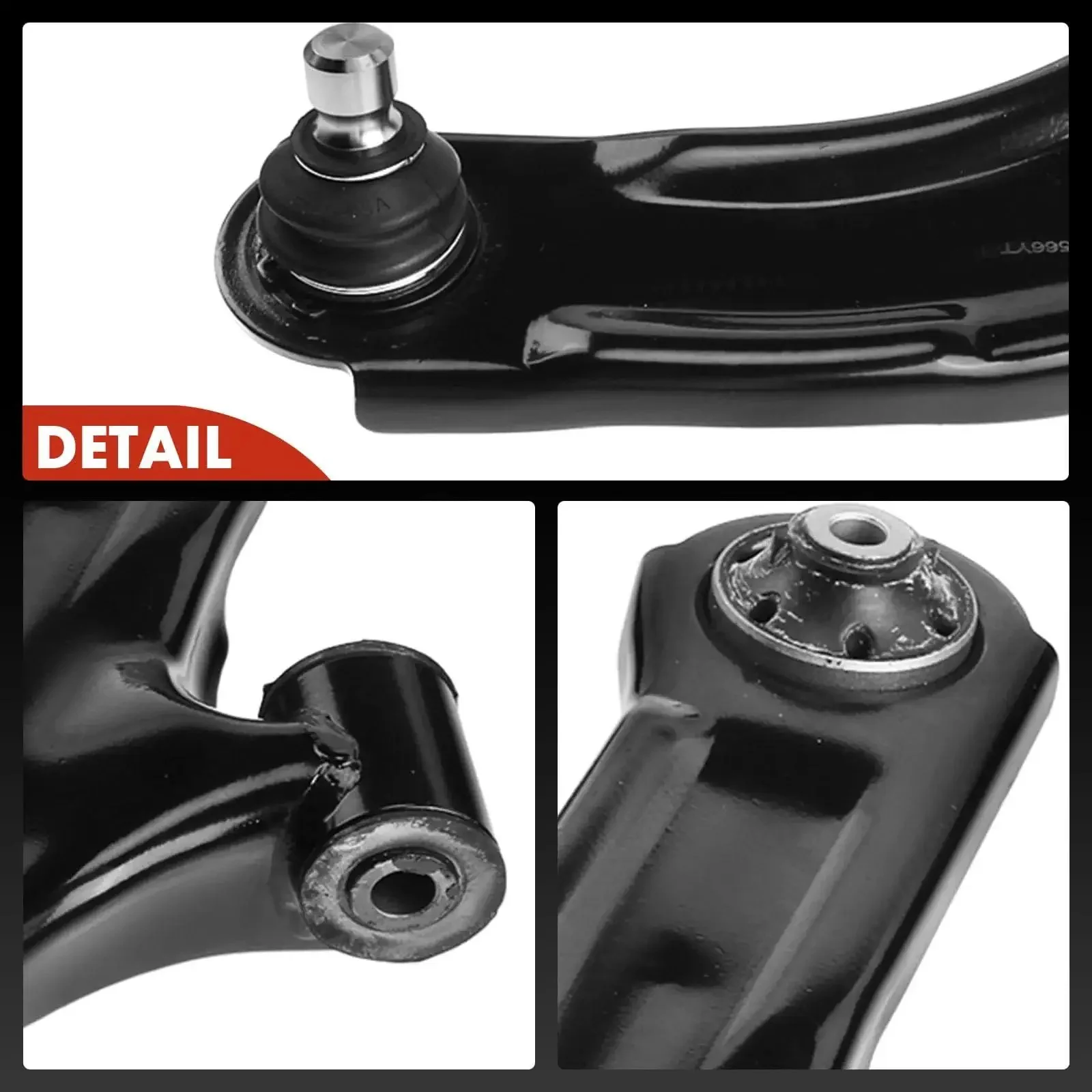 Front Lower Control Arm Set With Ball Joint And Bushing For Nissan Versa 2007 To 2012 And Cube 2009 To 2014 Driver And Passenger Side Two Pack Ready To Roll - Image 3