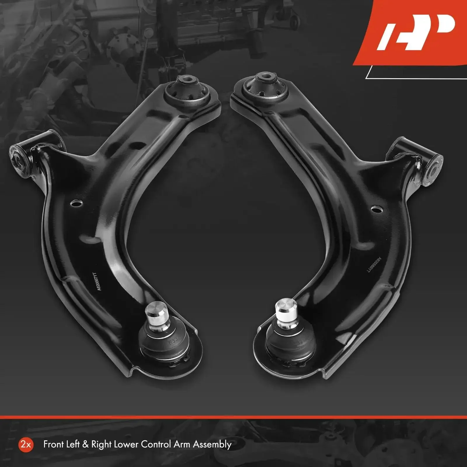 Front Lower Control Arm Set With Ball Joint And Bushing For Nissan Versa 2007 To 2012 And Cube 2009 To 2014 Driver And Passenger Side Two Pack Ready To Roll - Image 8