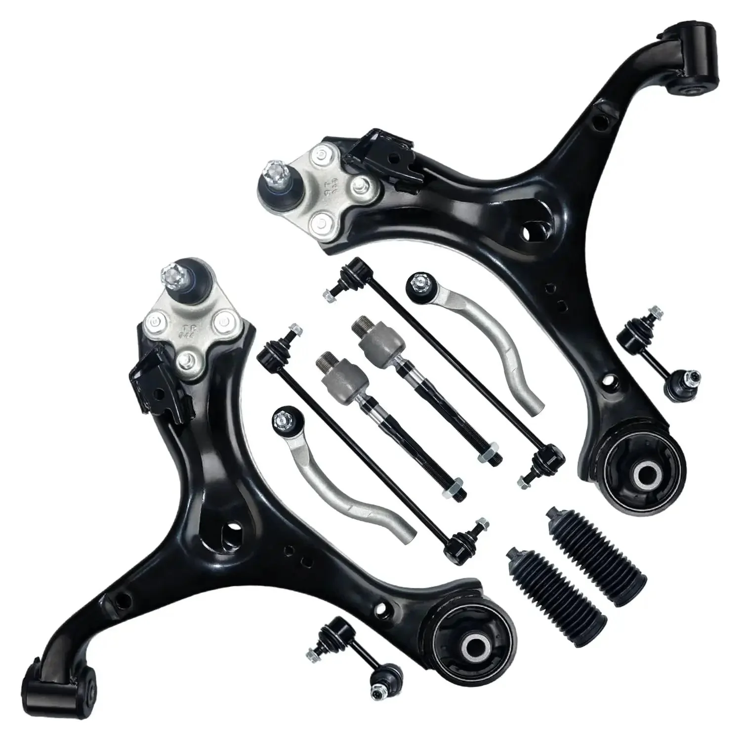 Front Lower Control Arm With Ball Joint And Sway Bar Links Suspension Kit Replacement For 2013 2015 Honda Civic 12 Piece DIY Upgrade That Delivers Easy Fit Strong Performance And Road Ready Handling