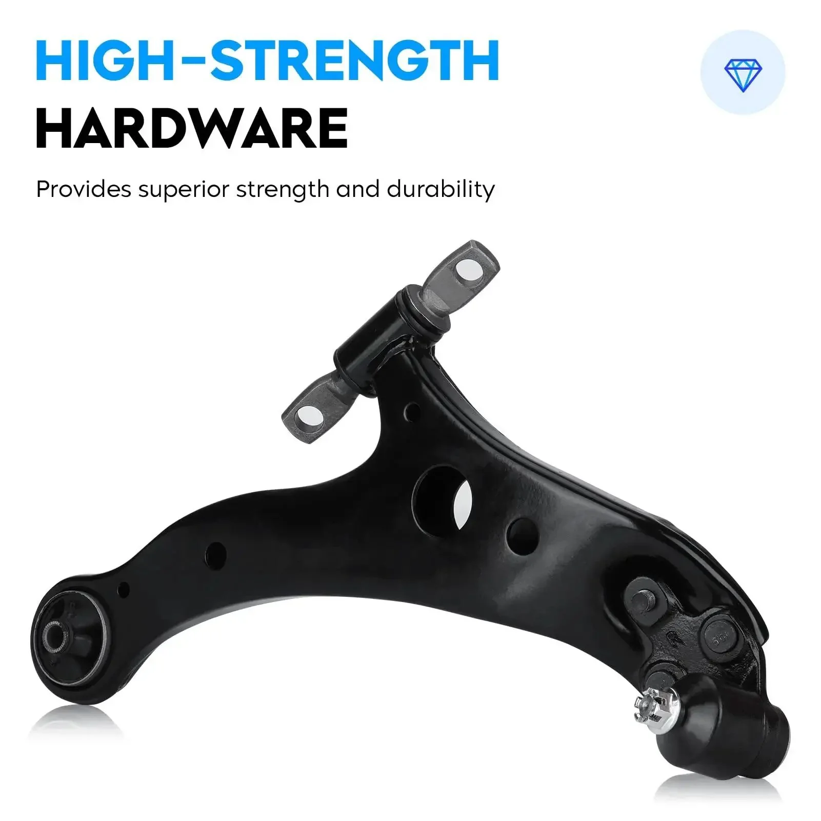 Front Lower Control Arm With Ball Joint Kit For Lexus ES300 02 03 ES330 04 06 RX330 04 06 RX350 07 09 Toyota Camry 04 06 Highlander 04 07 Solara 04 08 Direct Fit Two Piece Suspension Kit - Image 3