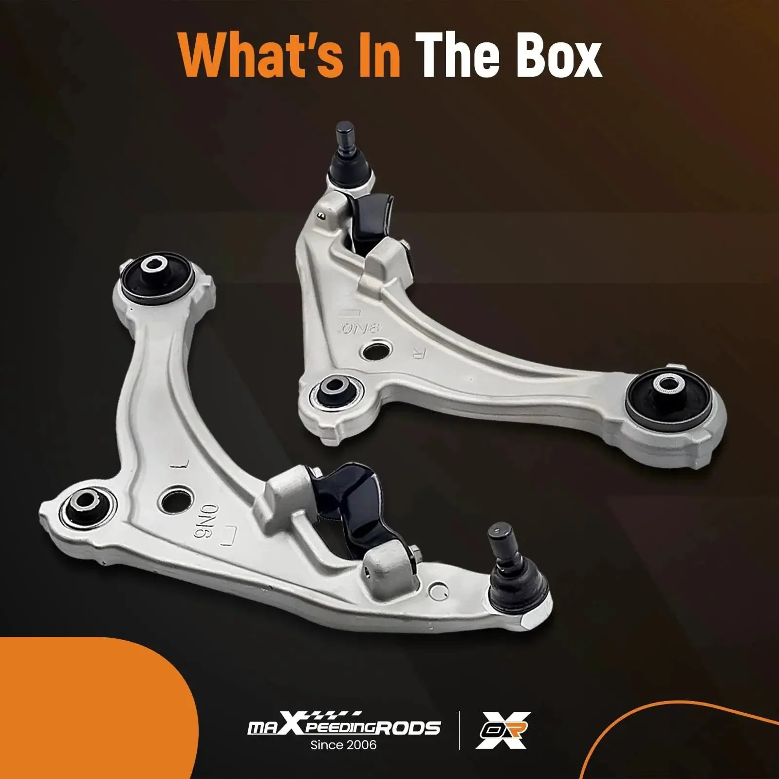 Front Lower Control Arms With Ball Joints For Nissan Maxima 2009 2014 Direct Replacement Front Suspension Kit Set Of 2 Premium Aluminum Preinstalled Bushings For Quieter Ride And Smoother Handling - Image 4
