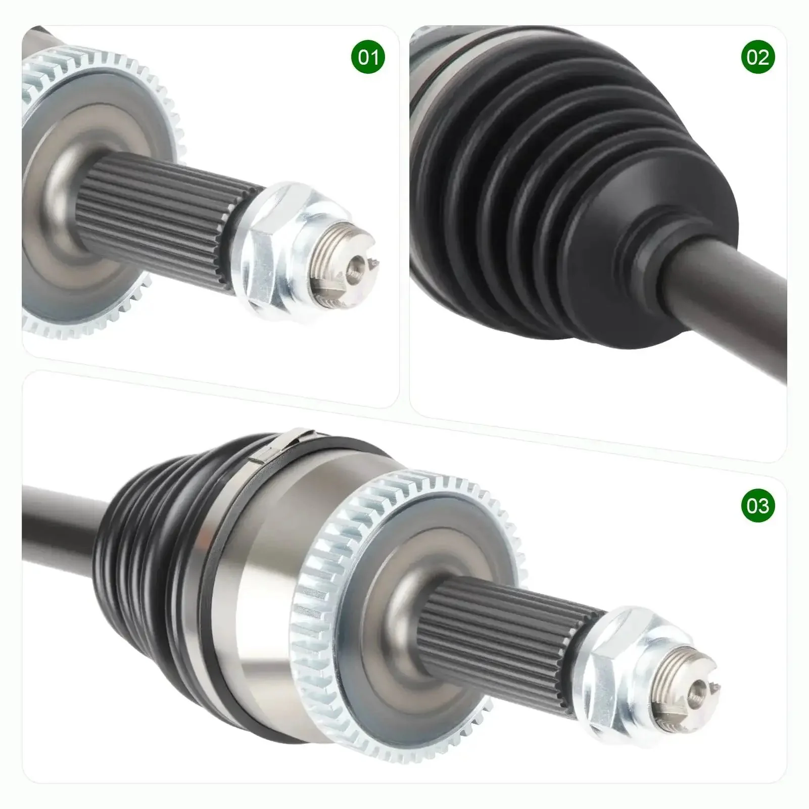 Front Right CV Axle Shaft Assembly For Sonata 2.4L 2015 2019 And Optima 2.4L 2016 2020 Gas Only Direct Fit Replacement With Bearings And Seals For Easy Install - Image 2
