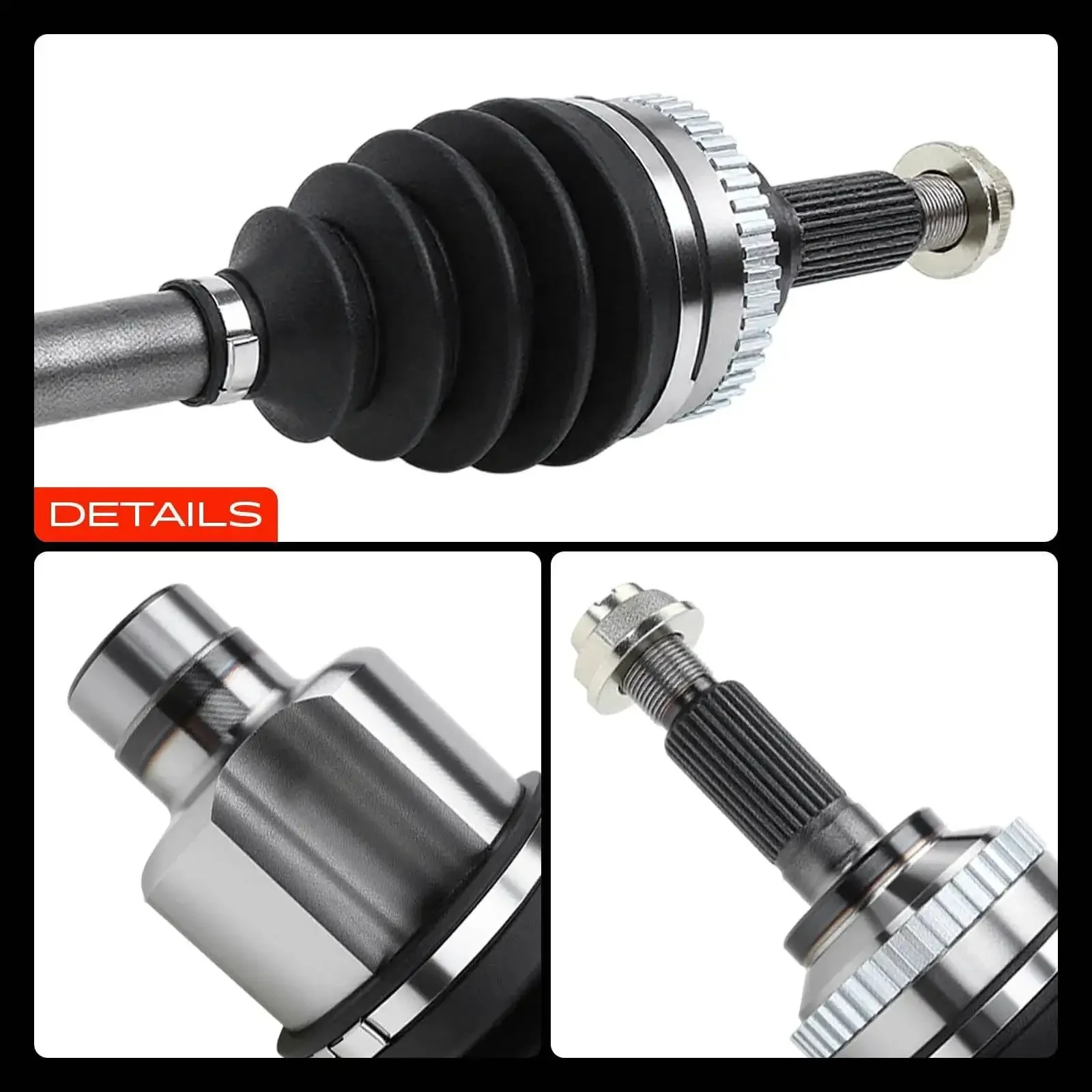 Front Right Passenger Side CV Axle Shaft Assembly For Ford Escape 2001-2012, Mazda Tribute 2001-2009, Mercury Mariner 2005-2011, Auto Trans Front Wheel Drive Replacement Part - Image 3