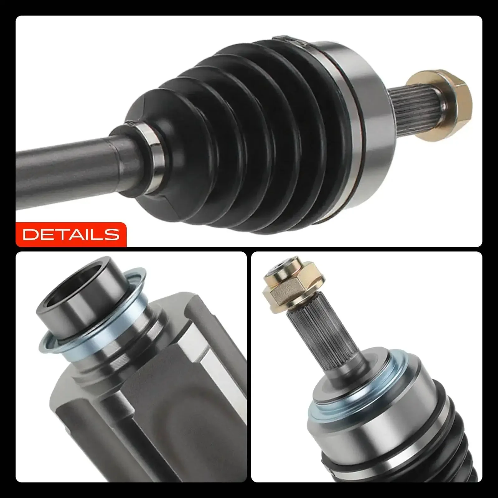 Front Right Passenger Side CV Axle Shaft Assembly For Honda Accord 2003 To 2007 V6 3.0L CR-V 2002 To 2006 2.4L And Acura TL 2004 To 2006 3.2L Plug And Play Direct Fit Replacement - Image 3