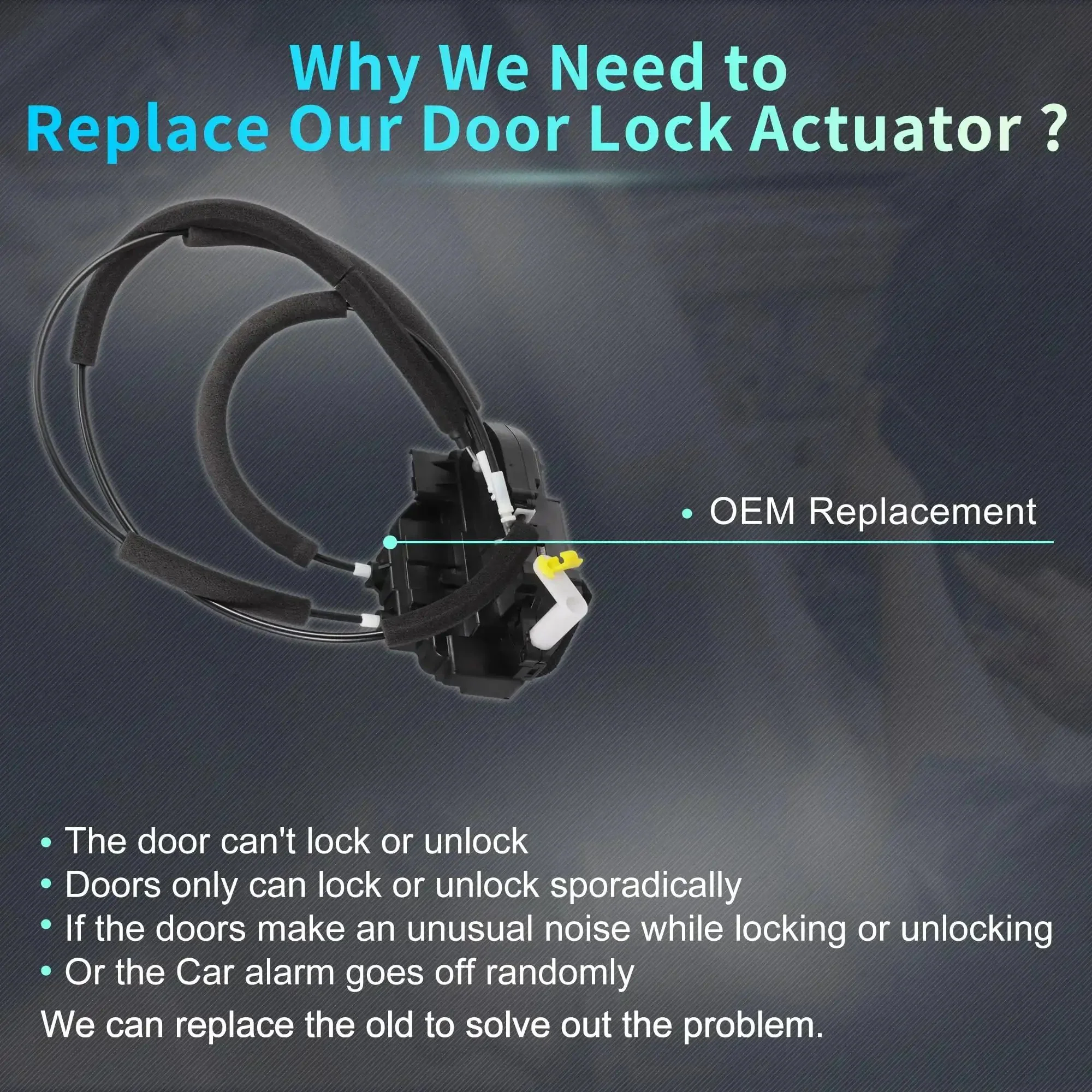 Front Right Passenger Side Power Door Lock Actuator With Cable For Nissan Titan 2005 2014 Replacement Motor Assembly No More Lock Drama Fits Door Latch Unlatch Like A Pro Easy Install - Image 7