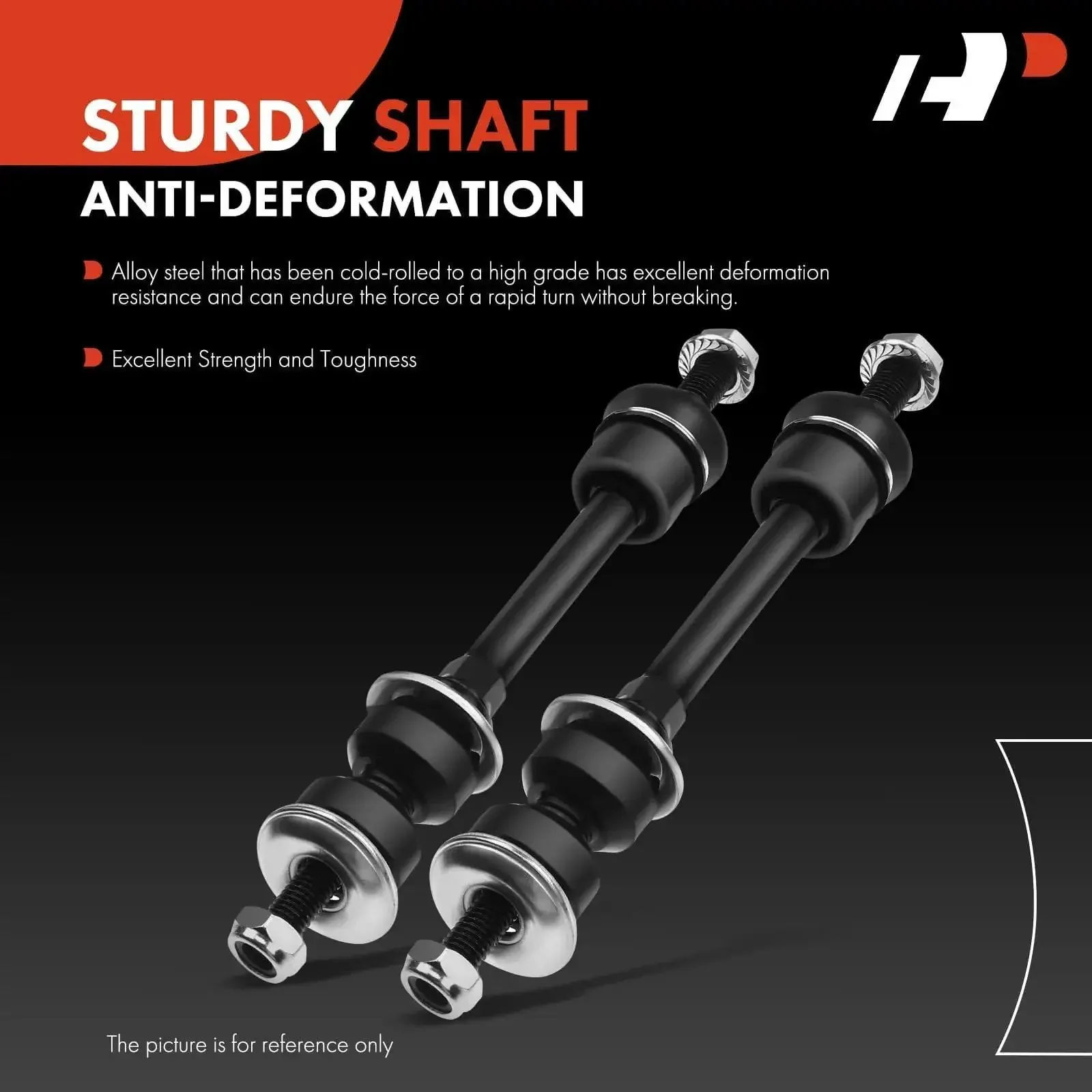 Front Suspension Stabilizer Bar Links Kit For Ford F 150 2005 2006 2007 2008 And Lincoln Mark LT 2006 2007 2008 4WD Or AWD With Straight Shaped Sway Bars Two Piece Heavy Duty Replacement - Image 7
