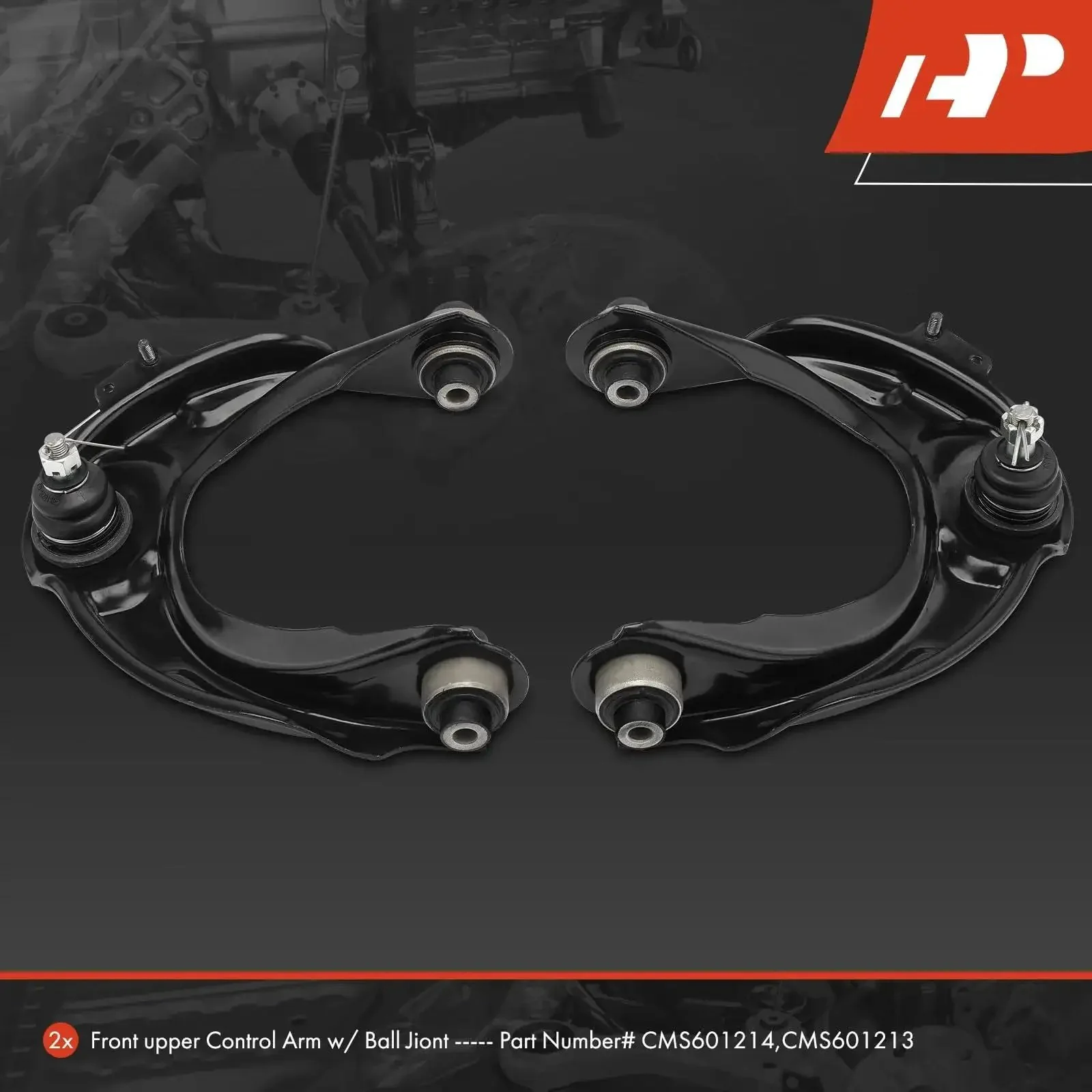 Front Upper Control Arm Pair With Ball Joint And Bushing For Acura TL 2004 2005 2006 2007 2008 Left And Right Direct Fit Replacement Upgrade For Smoother Ride And Quieter Clunk Free Steering - Image 8
