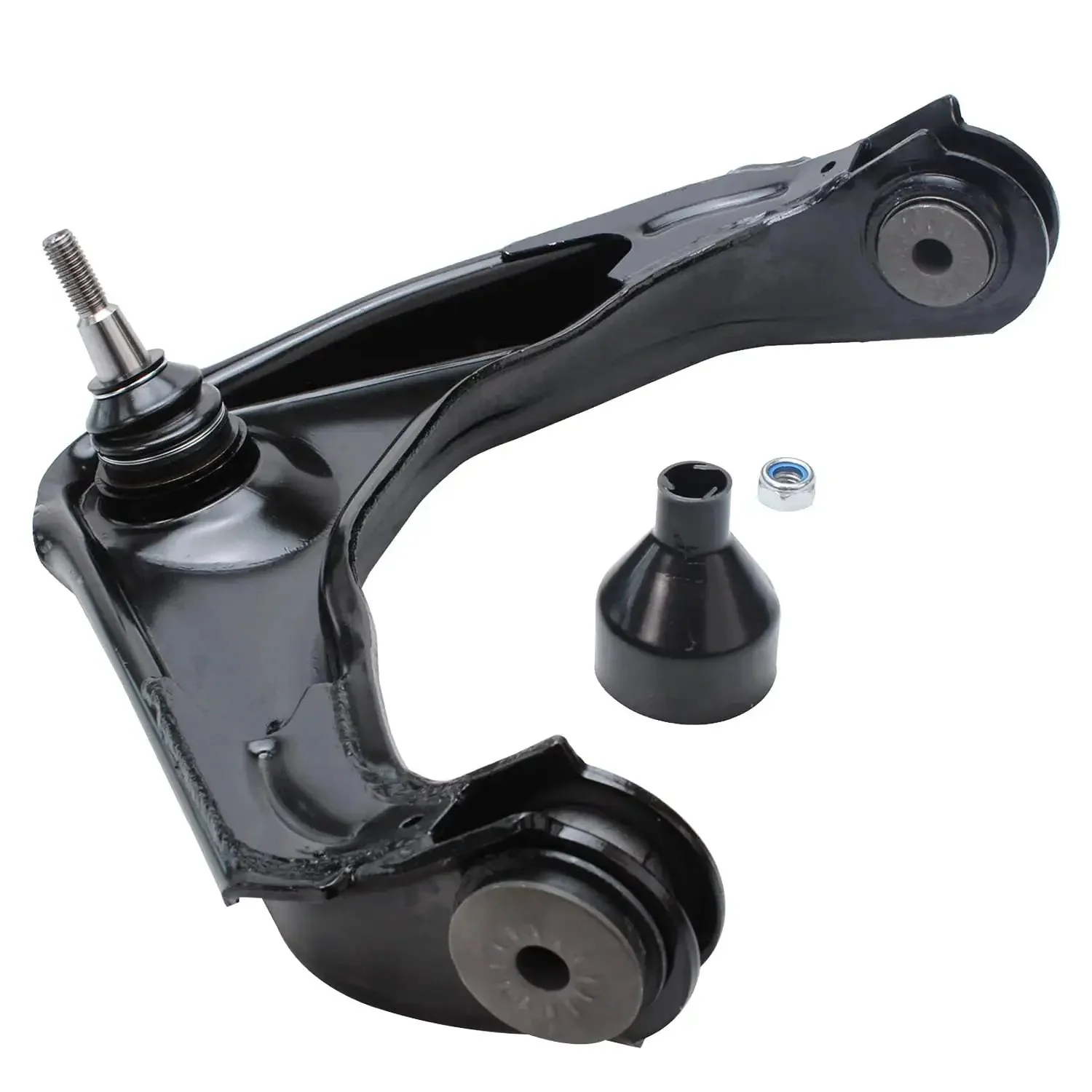 Front Upper Control Arm Set With Ball Joints For Silverado Sierra 2500 3500 HD, Two Arm Replacement Pair, Beefed-Up Heavy Duty Steering Suspension Upgrade, Compatible With Chevy Suburban GMC Yukon XL 2500 - Image 4