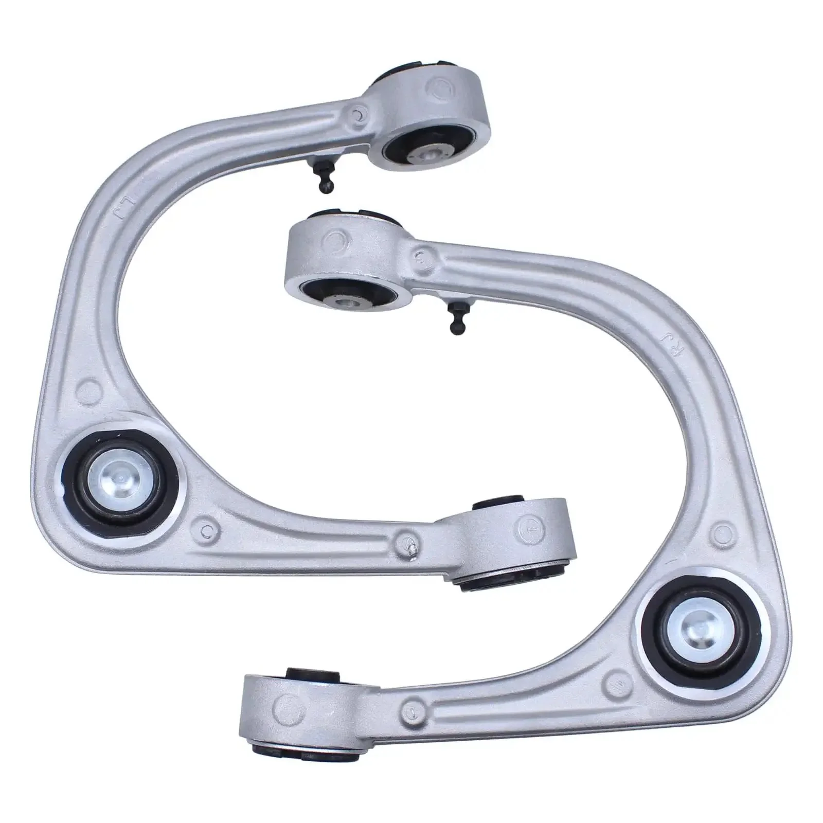 Front Upper Left And Right Control Arm With Ball Joint For Cadillac CTS RWD 2008 2015 Replacement Suspension Part Beefed Up Ride Quality Durable Silver Finish Easy Install Kit Included - Image 2
