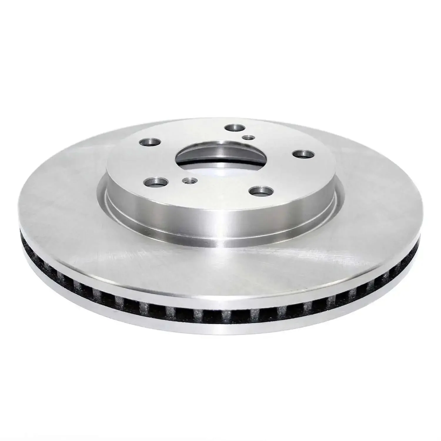 Front Vented Brake Rotor With Non Directional Swirl Finish Hub Centric Fit High Metallurgical Castings For Consistent Strength And Performance No Brainer Install Hot Air Venting For Cooler Brakes And Smoother Stops