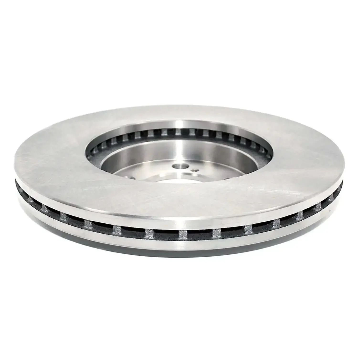 Front Vented Disc Brake Rotor With Hub-Centric Fit, Swirl Finish No Machining Needed, Beefy Heavy Duty Cast Iron, Efficient Air Cooling Vanes, High Metallurgical Standards For Consistent Strength And Performance, Ideal Replacement For Daily Driver - Image 2